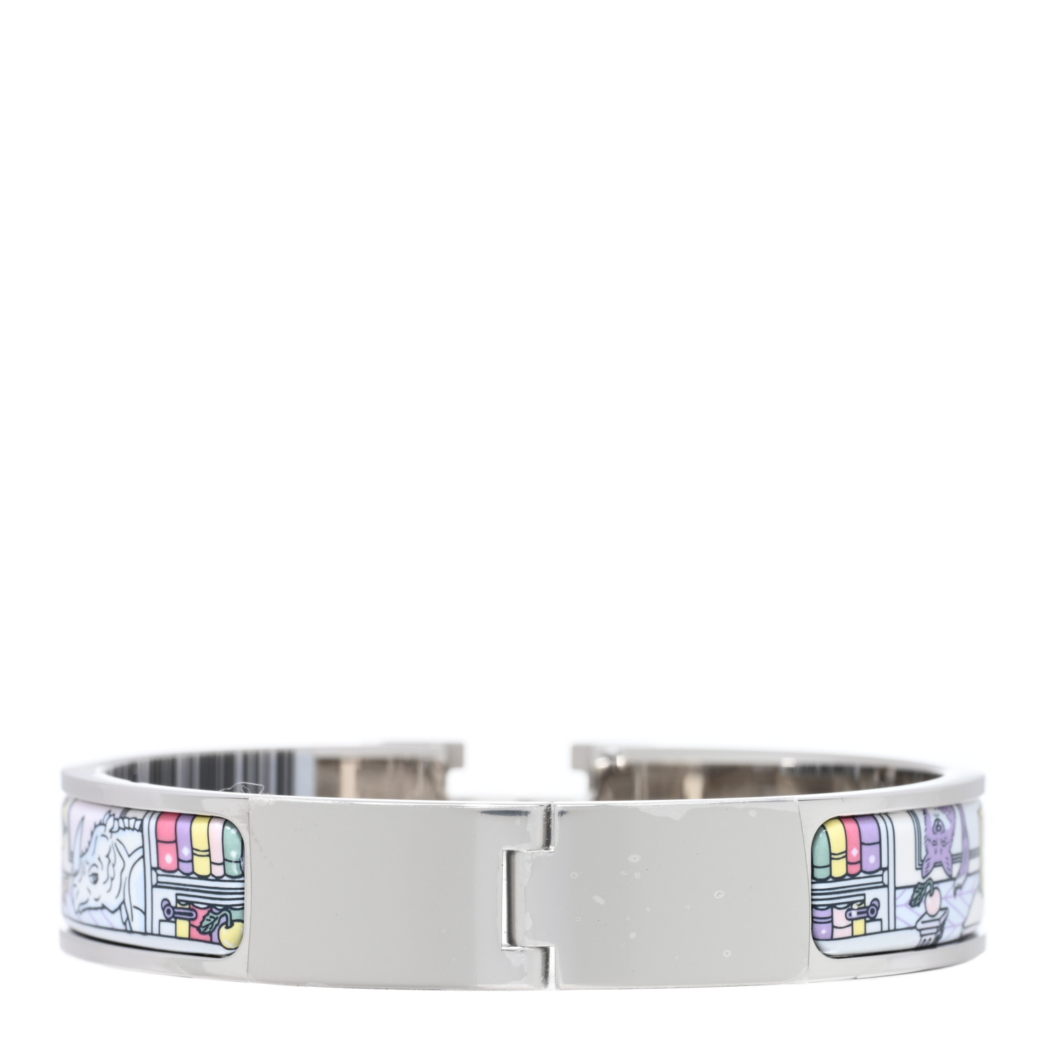 HERMES Enamel Printed H Mystere Au 24 Narrow Clic Clac H