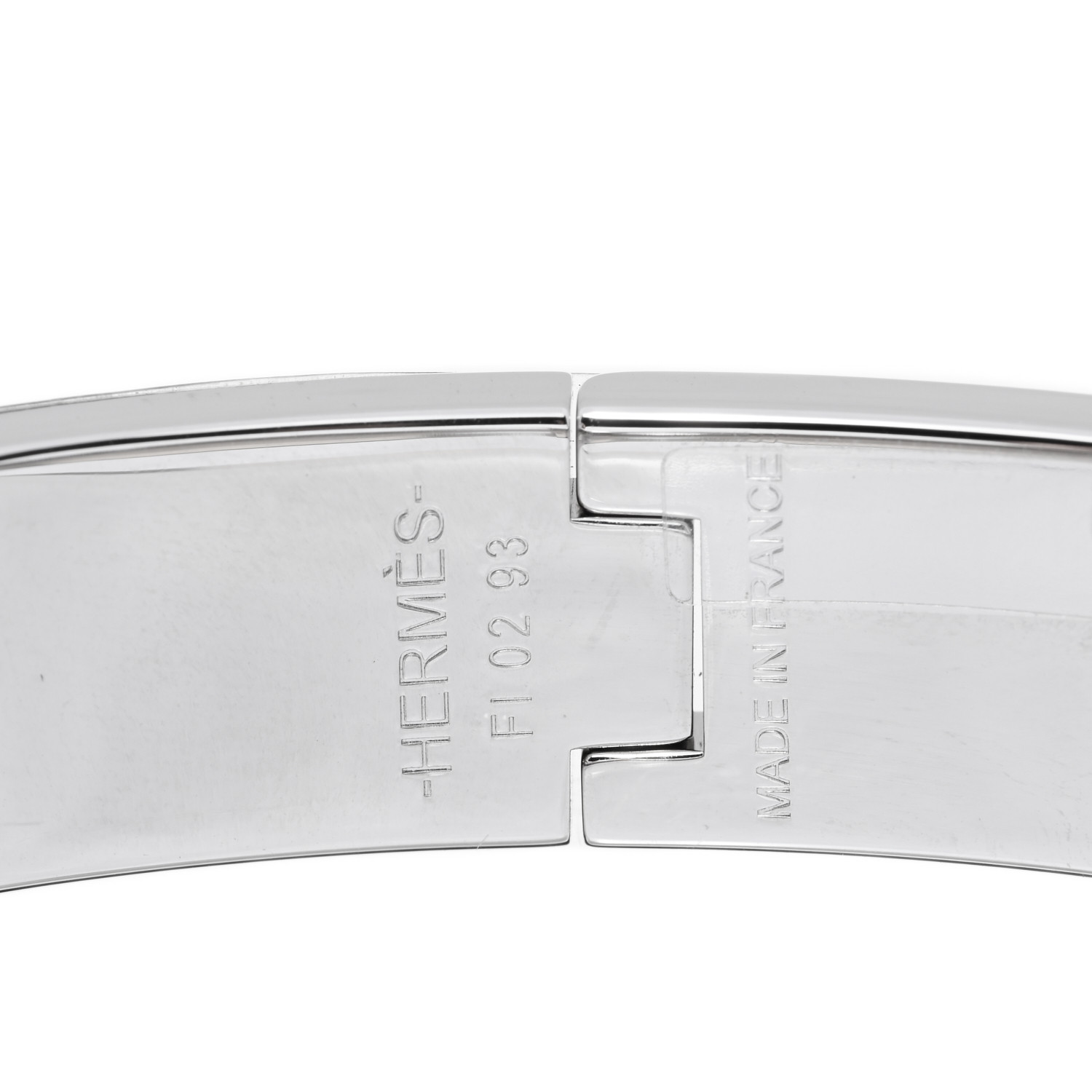 HERMES Enamel Printed H Mystere Au 24 Narrow Clic Clac H