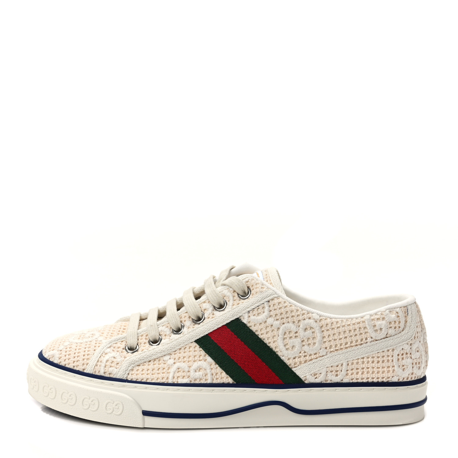 スニーカー GUCCI  Sneakers Women Fabric Beige/White Gucci - Tennis 1977 high-top fabric sneakers Beige - The Corner