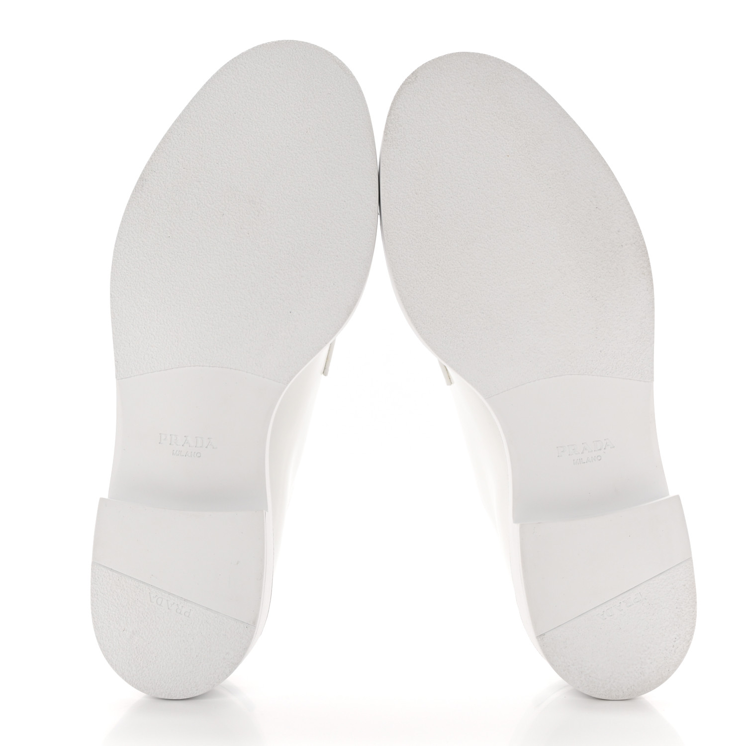 PRADA Spazzolato Rubber Triangle Logo 50mm Derby Loafers 40