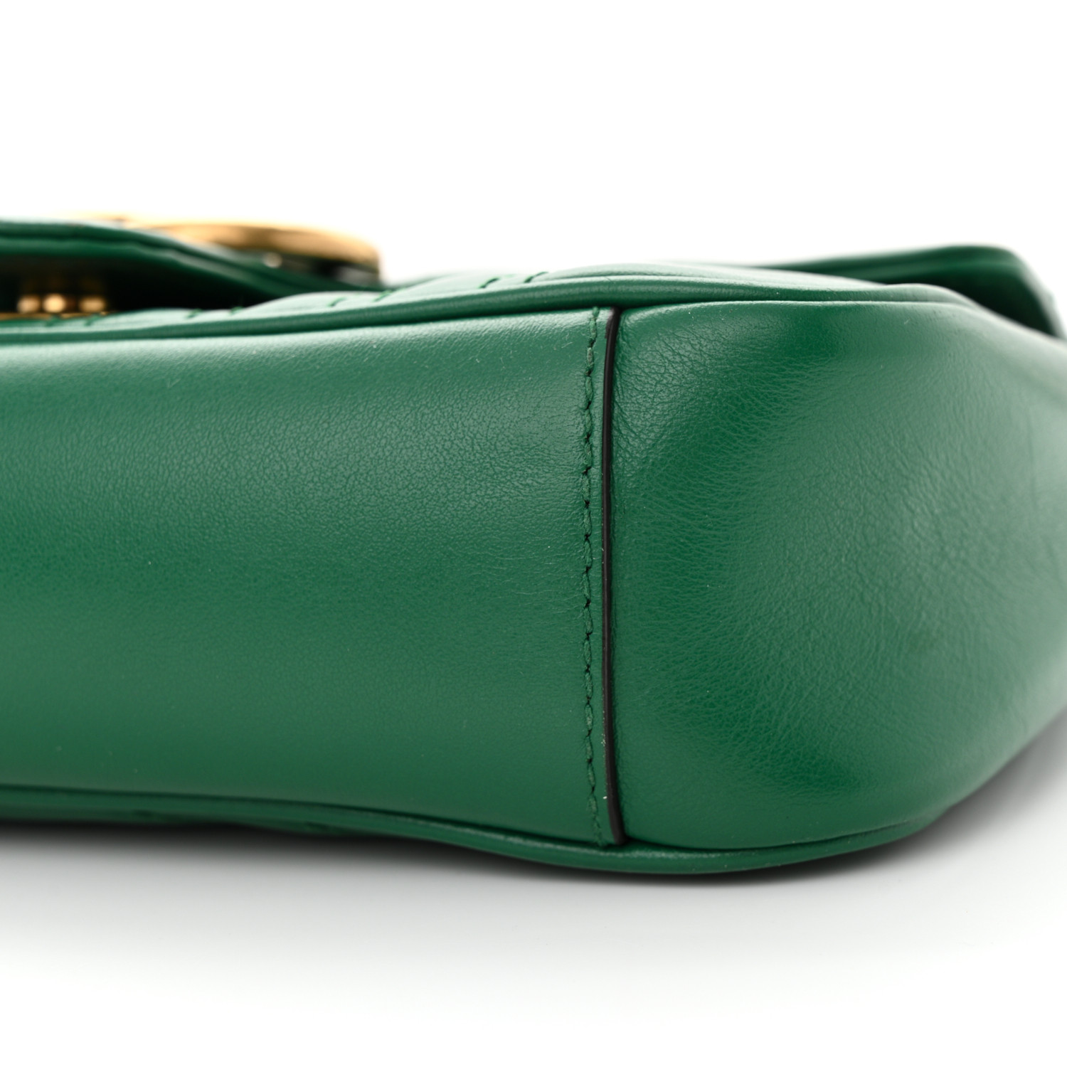 GUCCI Calfskin Matelasse Mini GG Marmont Shoulder Bag