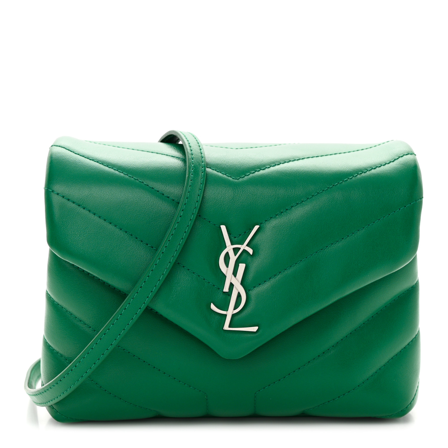 ショルダーバッグ Saint Laurent Crossbody Bags Men Fabric Green Saint Laurent Green Leather Medium Niki Crossbody