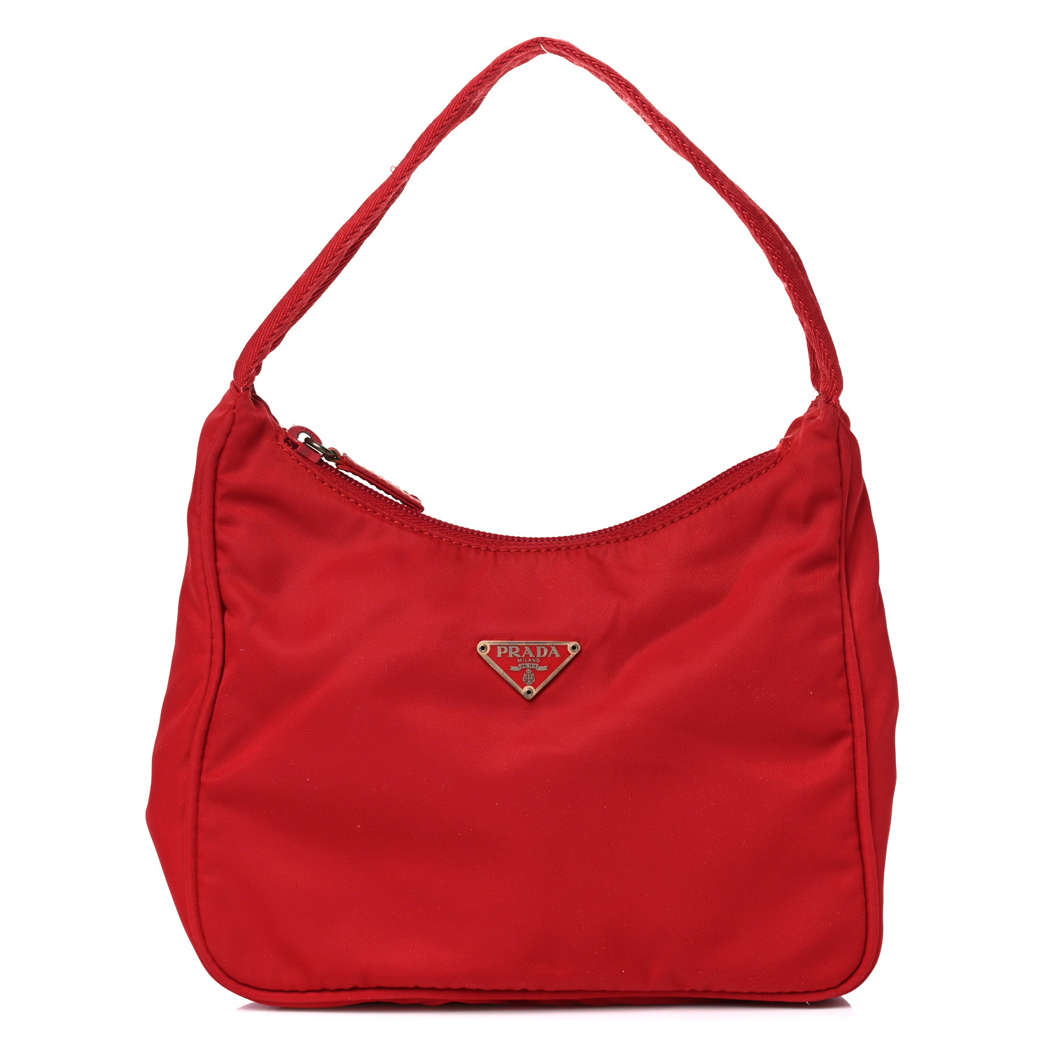 PRADA Tessuto Nylon Sport Shoulder Bag Rosso 910942