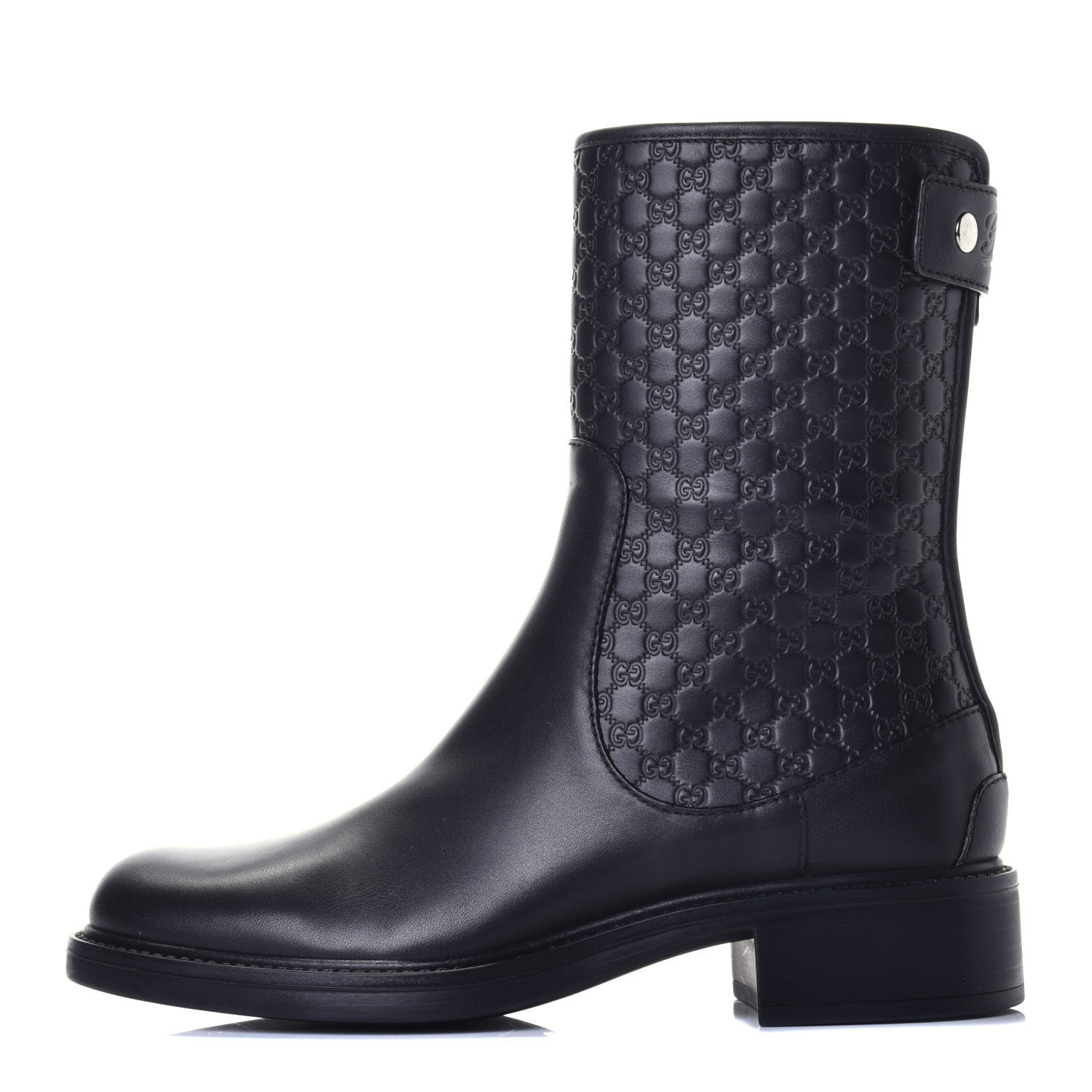 GUCCI zip boots ジップブーツ GUCCI Soft Microguccissima Zip Boots 35.5 Black 734296
