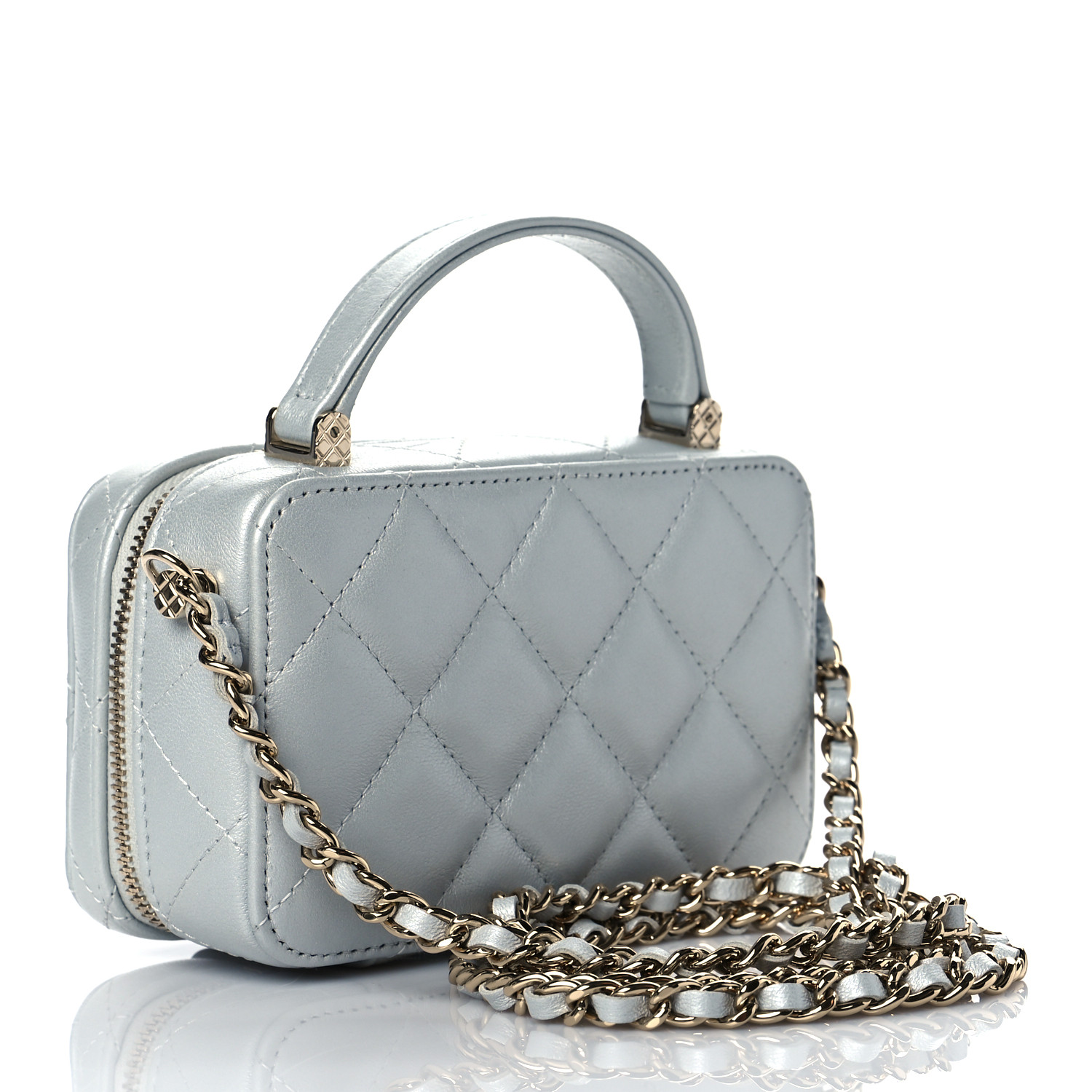 HLT Jacquard Vanity Bag /silver