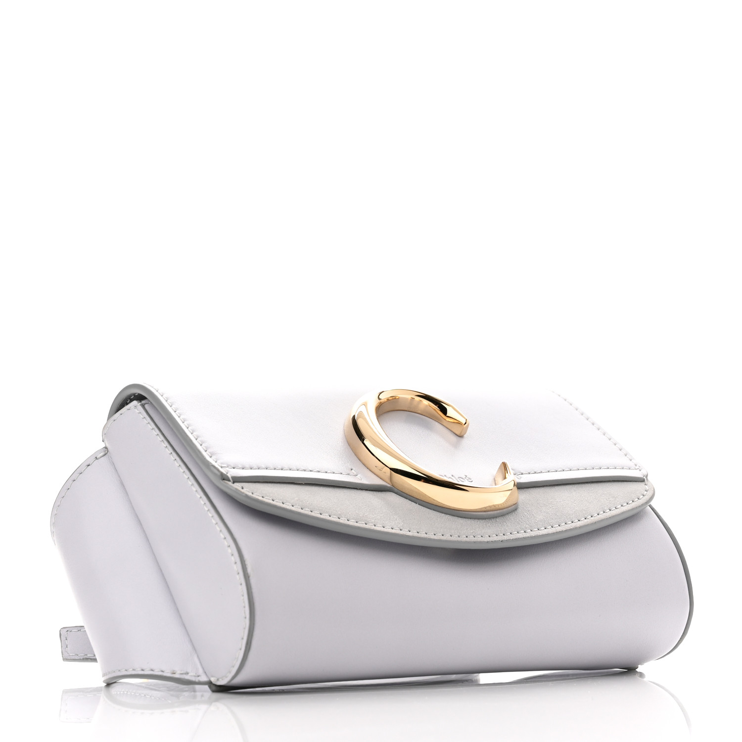☆Chloe☆ CHLOE C Belt Bag ボディバッグ LIGHT CLOUD♪ CHLOE Calfskin Suede C Belt Bag Light Cloud 1213444