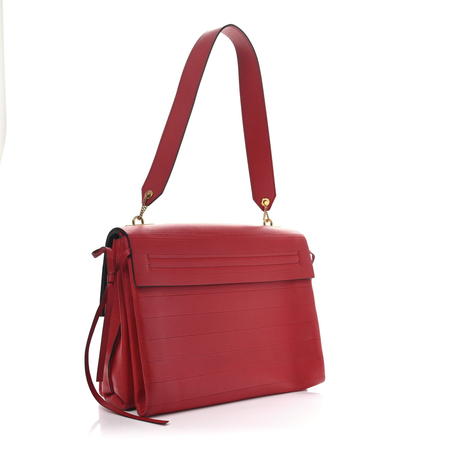 VALENTINO バック VALENTINO GARAVANI Calfskin Medium Vring Shoulder Bag Rouge