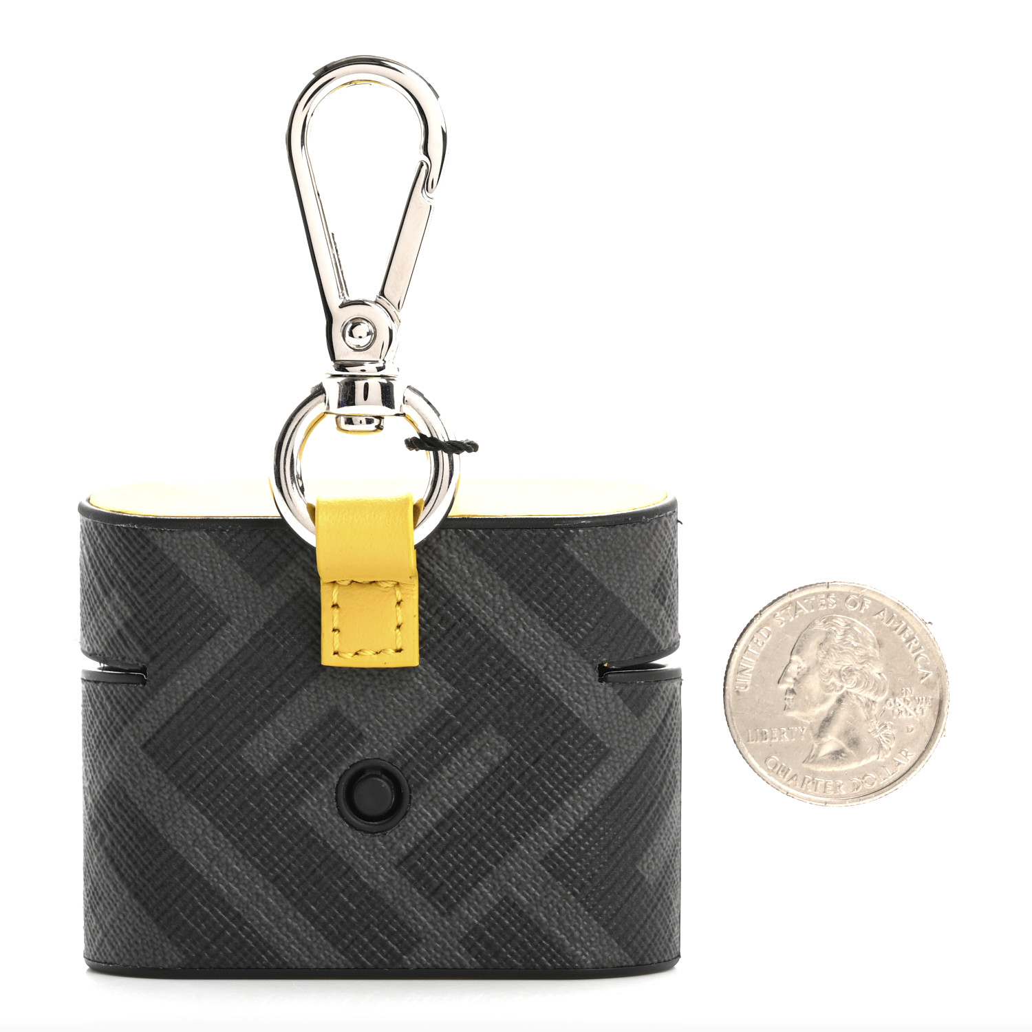 FENDI airpodsケース FENDI Coated Canvas FF Airpods Pro Case Black Yellow 1710476