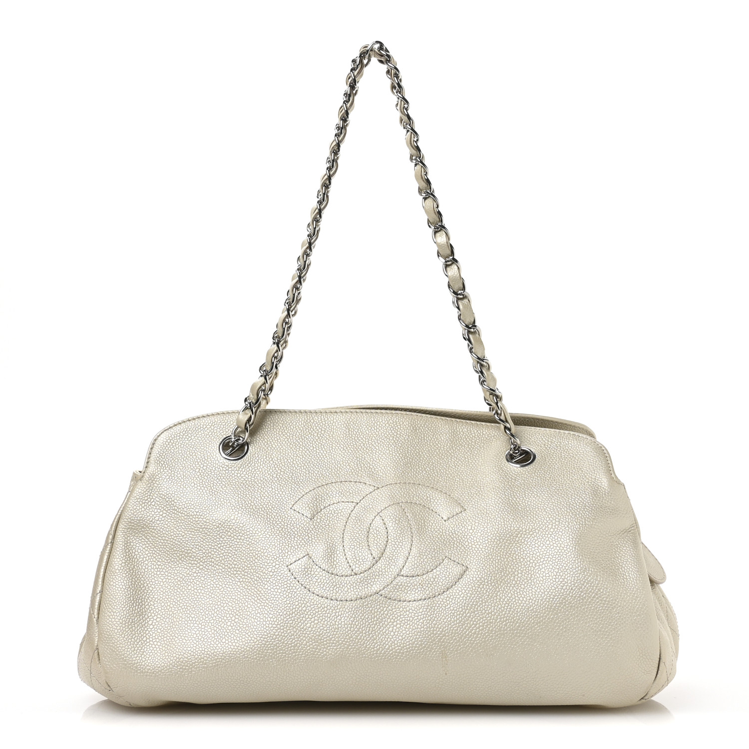 CHANEL（okima） CHANEL Caviar Quilted Timeless CC Bowler Bag White 1704901
