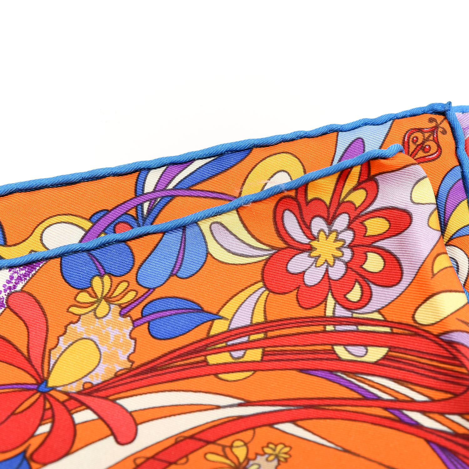 HERMES Silk L'ivresse de L'infini Scarf 90 Capucine Violet