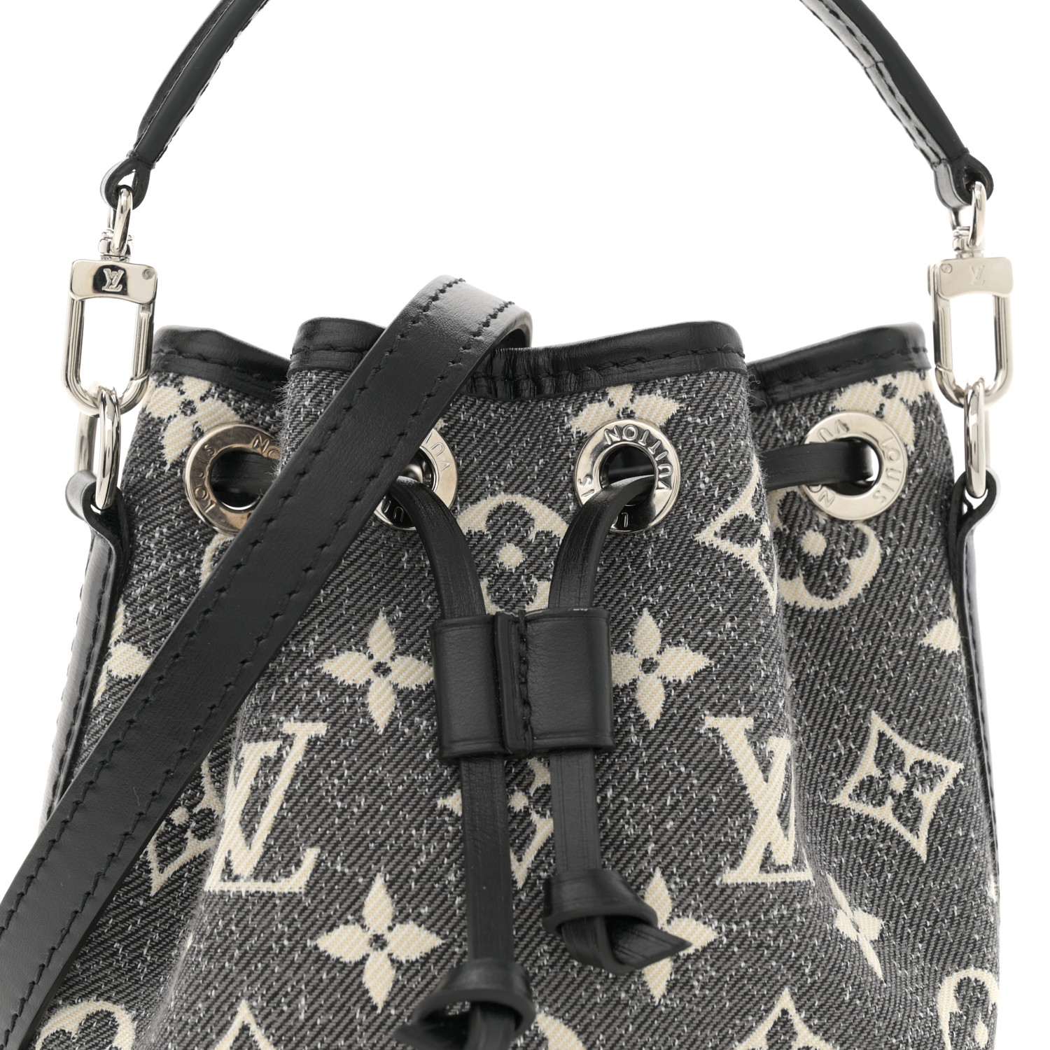 LOUIS VUITTON Monogram Jacquard Denim Nano Noe Bleu 1586636