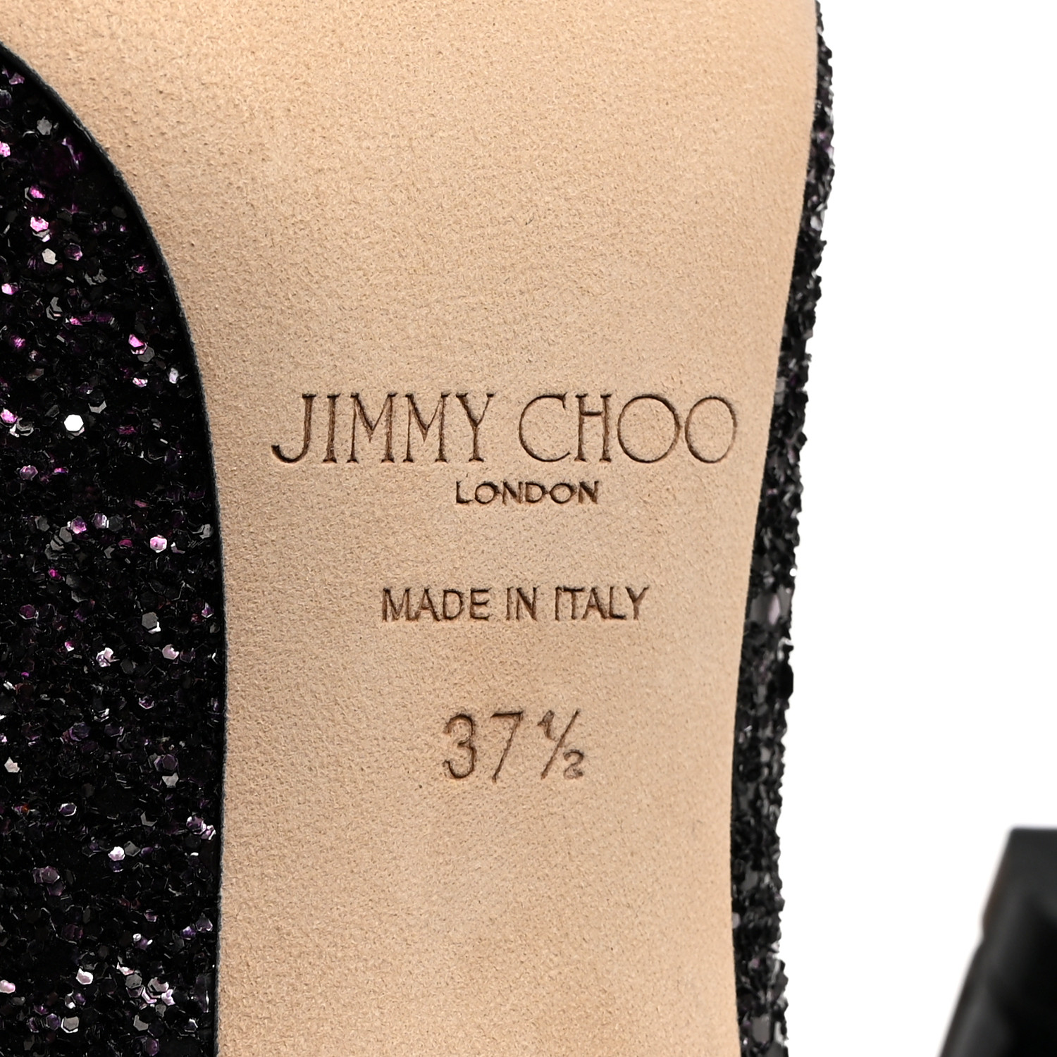 JIMMY CHOO Coarse Glitter Degrade Pointy Toe Romy 100 Pumps
