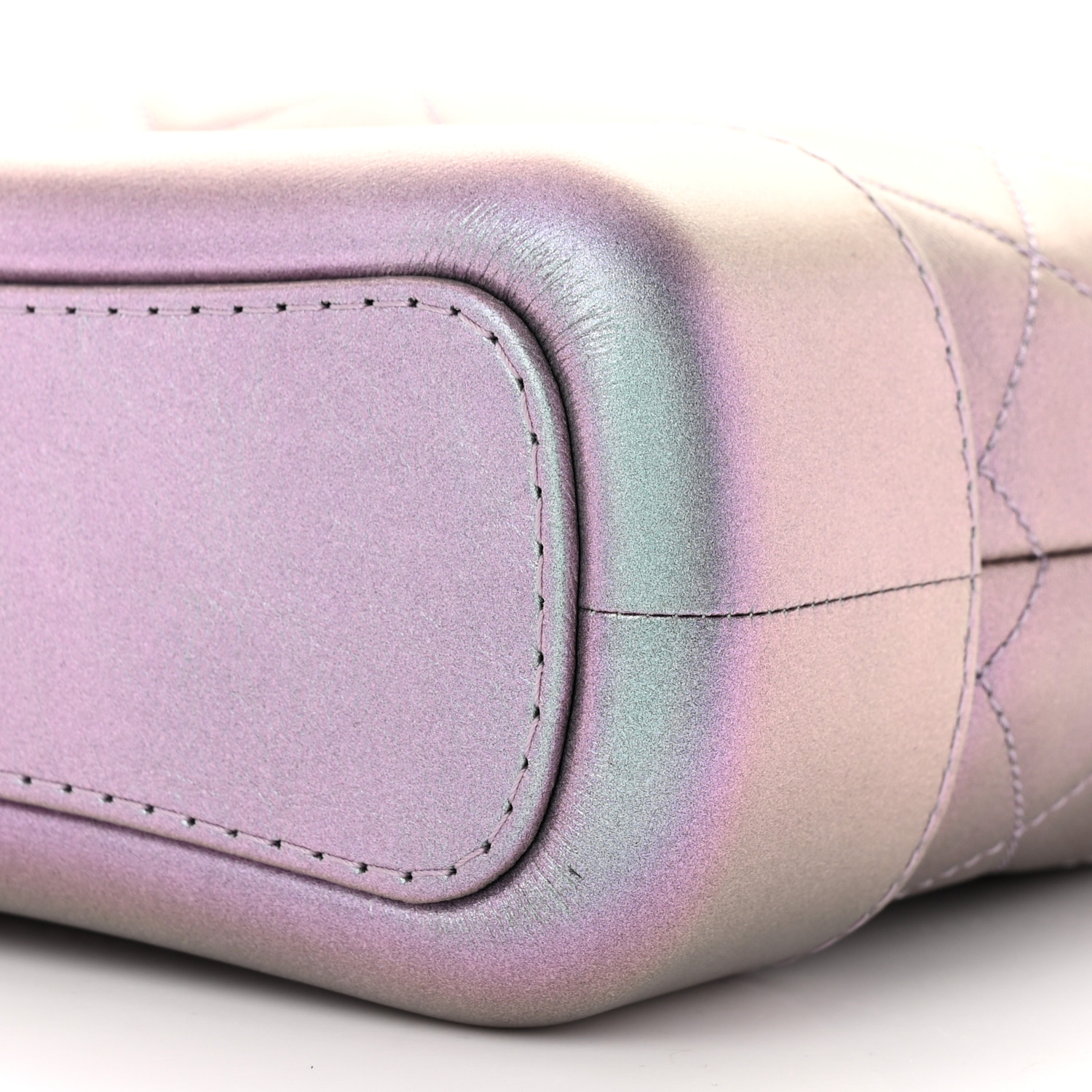 CHANEL Iridescent Lambskin Calfskin Quilted Small Gabrielle