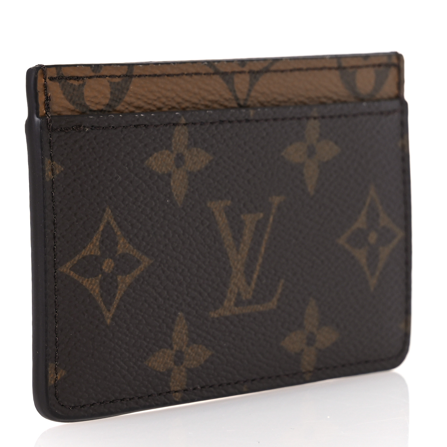 【Louis Vuitton】 Card Holder Monogram and Monogram Reversed LOUIS VUITTON CARD HOLDER IN REVERSE MONOGRAM * What Really