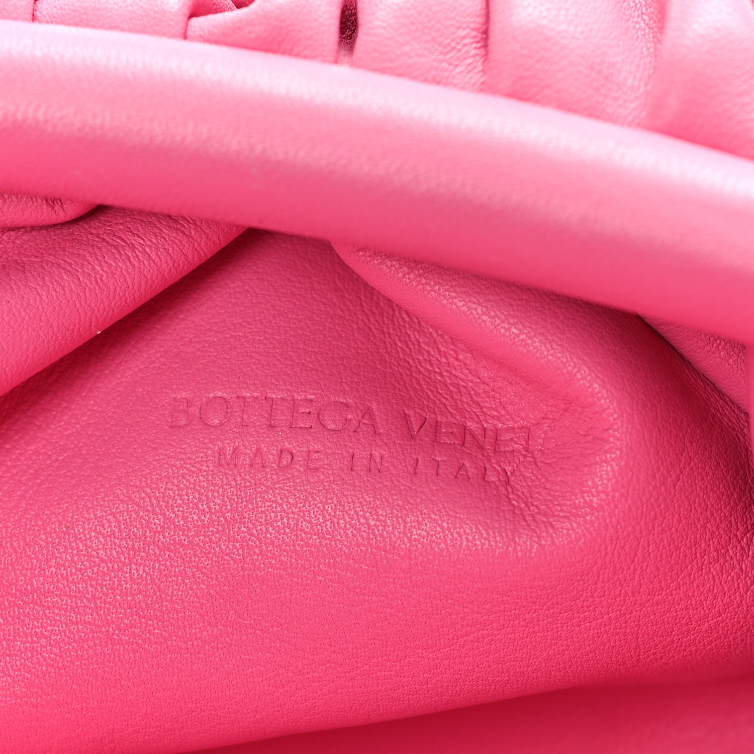 BOTTEGA VENETA Butter Calfskin The Mini Pouch Pink 1516557