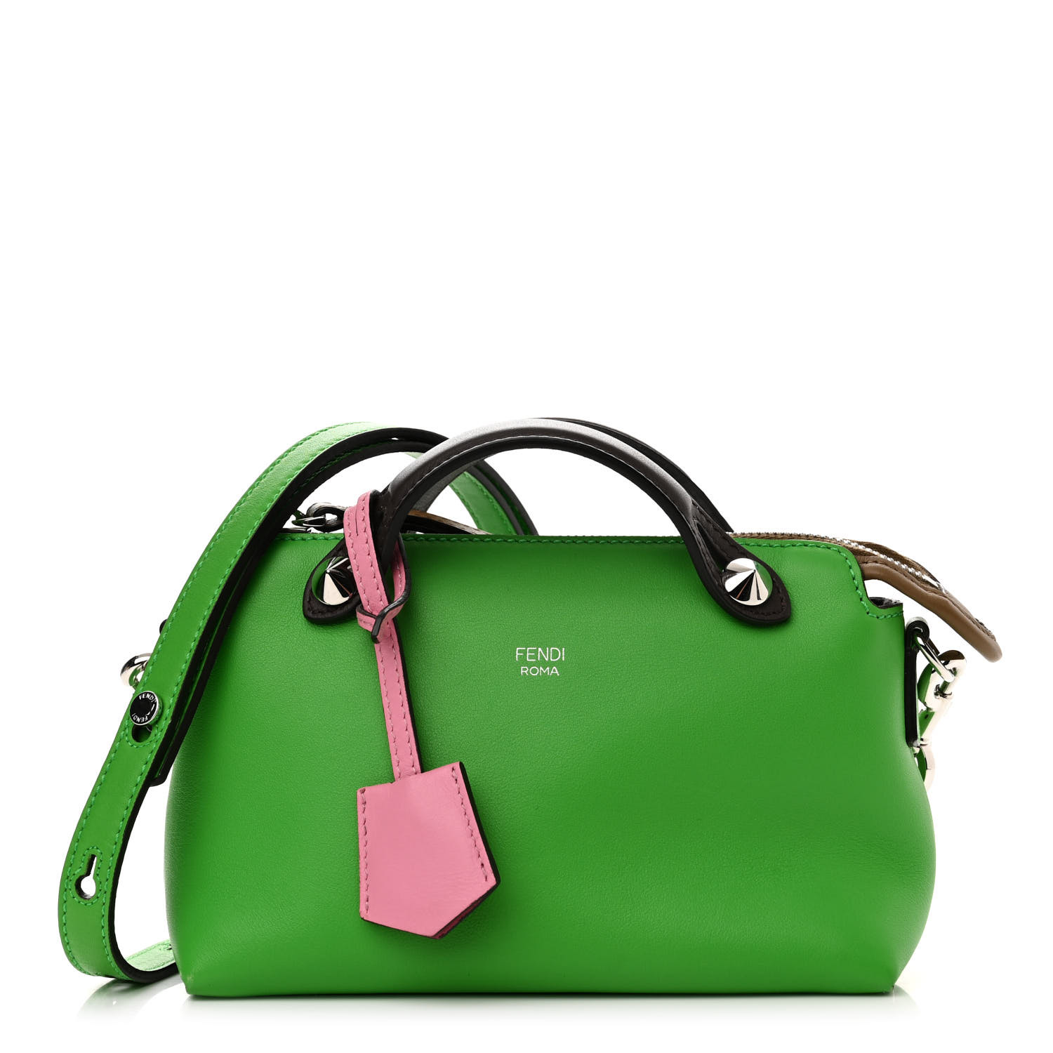 ハンドバッグ FENDI PASTEL GREEN LEATHER MINI FENDIGRAPHY HANDBAG Fendigraphy Mini Leather Green | Fendi