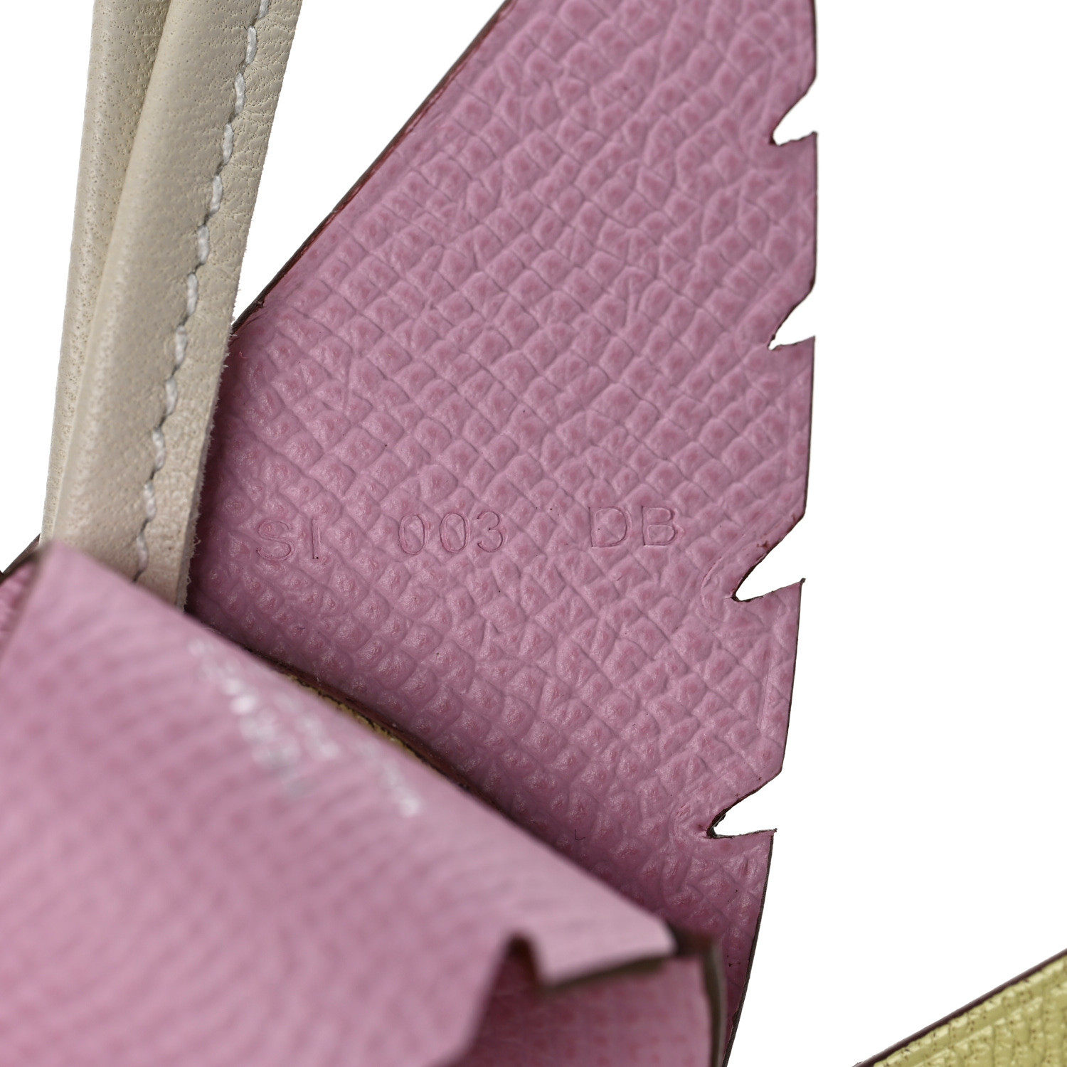 HERMES Epsom Swift Chevre Mysore Birdy Bag Charm Mauve
