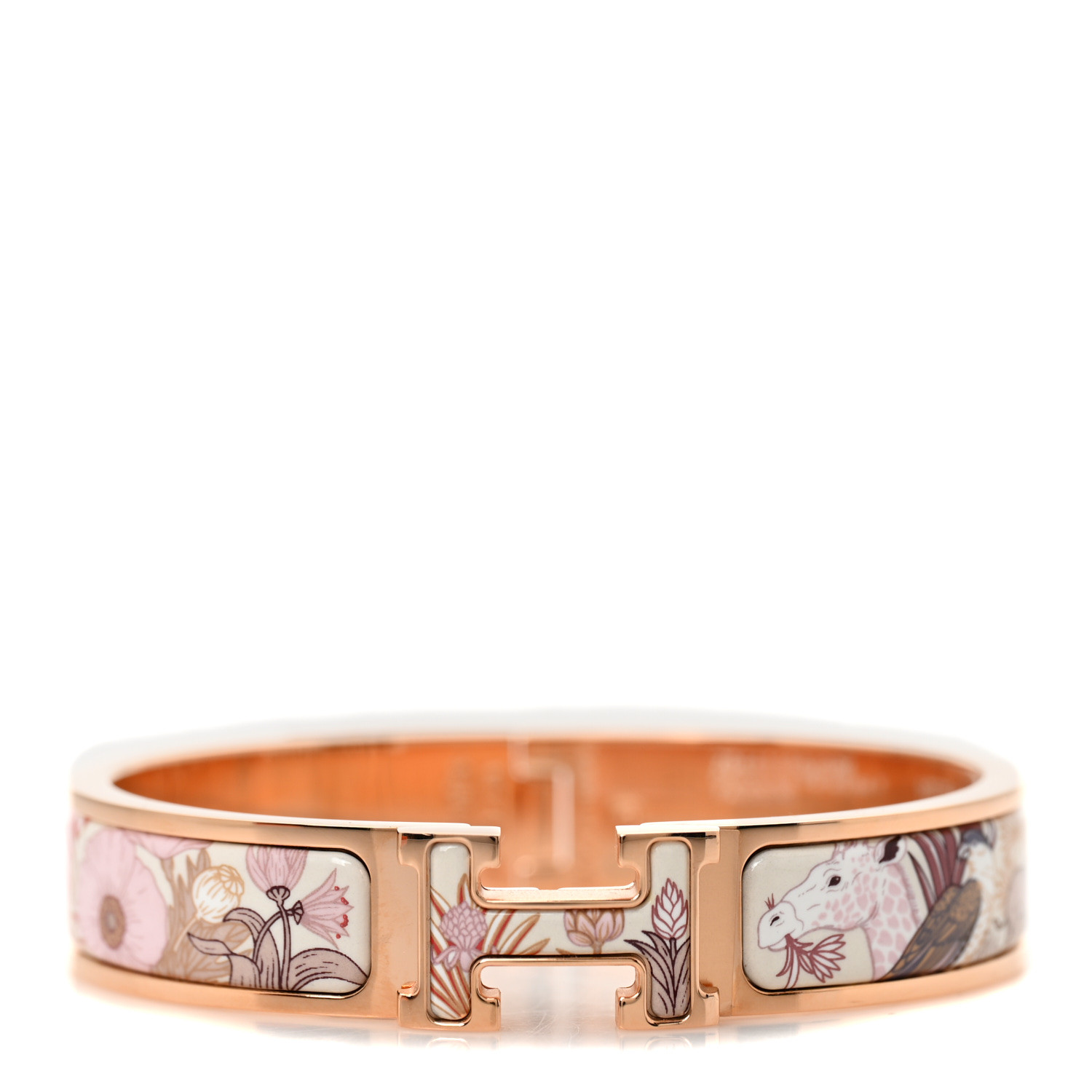（HERMES）Clic H Precious Paradise bracelet HERMES Enamel Printed Precious Paradise Narrow Clic Clac H