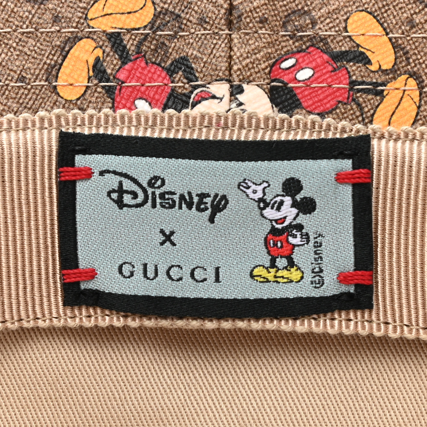GUCCI X DISNEY Mini Vintage GG Supreme Monogram Mickey Mouse