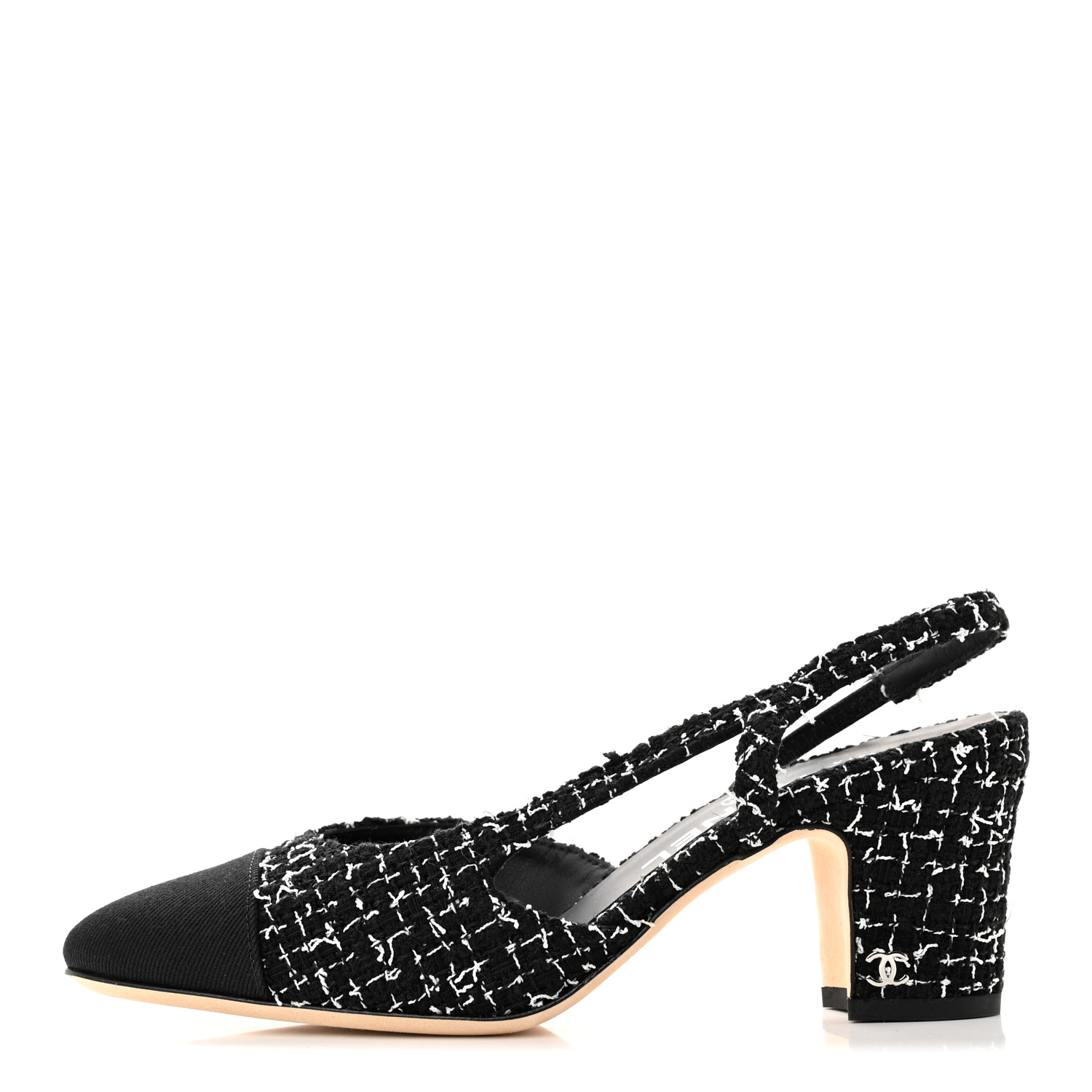 Chanel Tweed Slingbacks Size 36/5.5 Pink / Black – REDELUXE