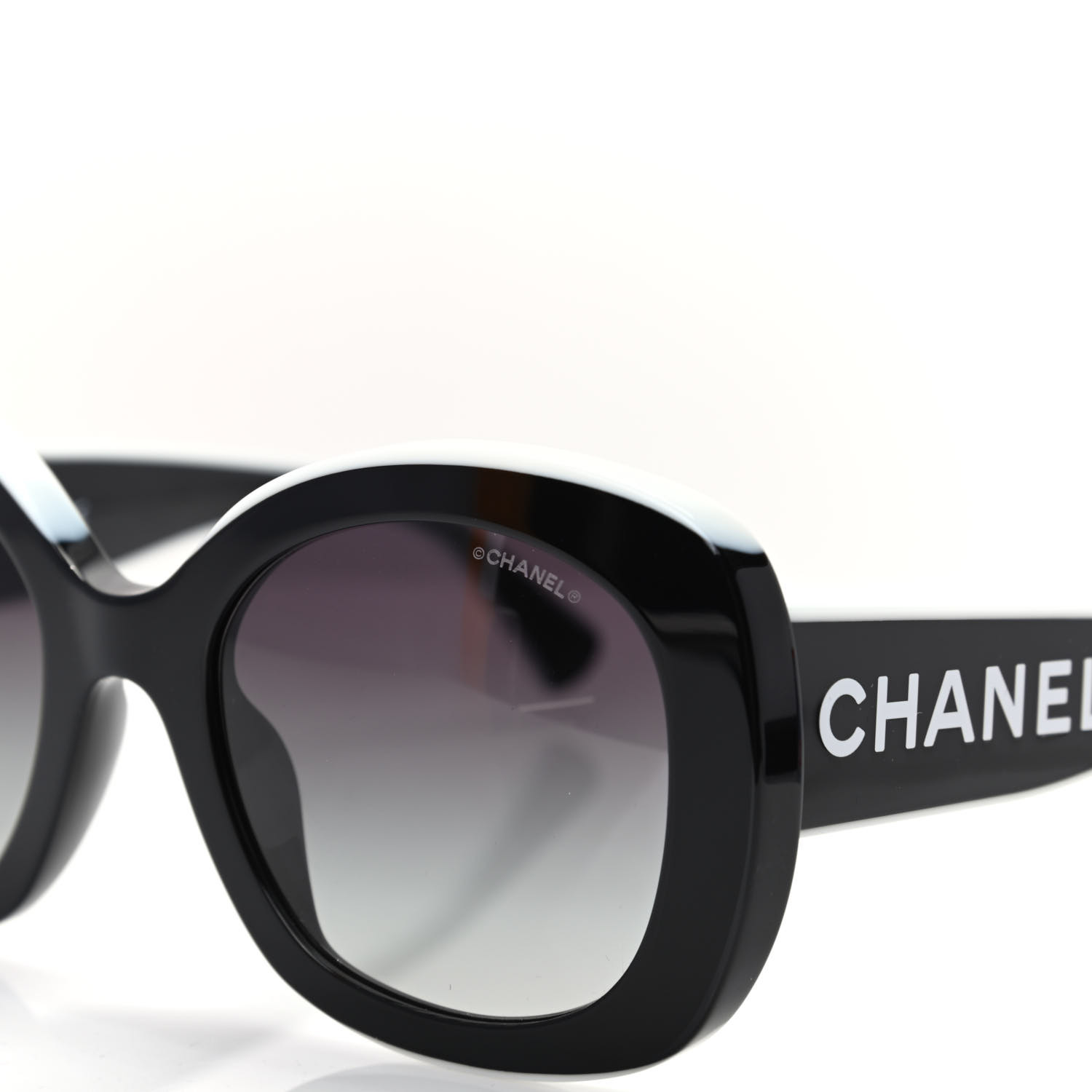CHANEL Acetate Sunglasses 71414A Black 738410 | FASHIONPHILE
