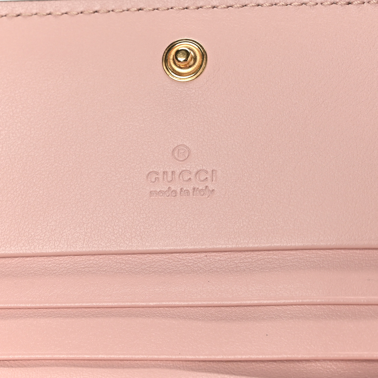 GUCCI カードケース PERFECT PINK GUCCI Calfskin GG Matelasse Card Case Wallet Perfect Pink