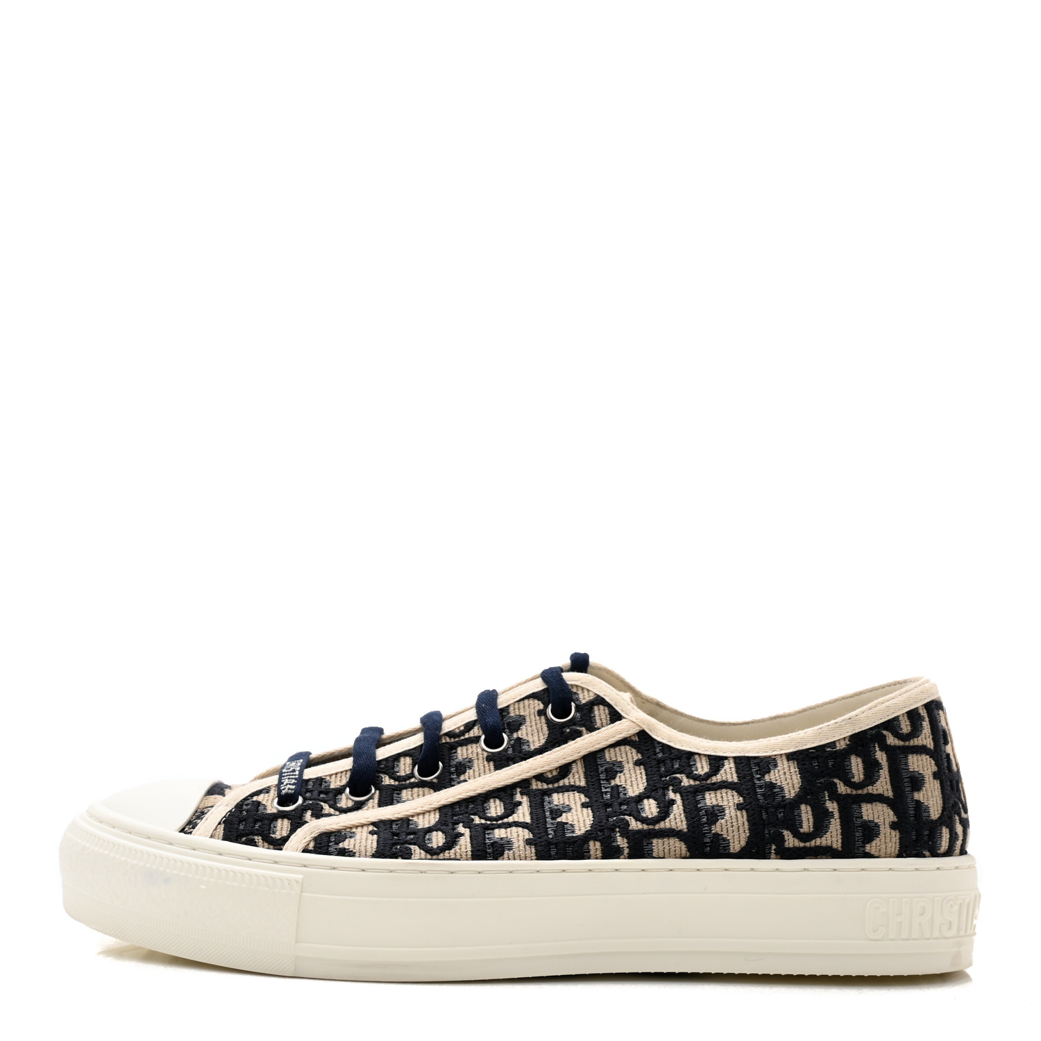 CHRISTIAN DIOR Canvas Oblique Walk'N'Dior Low Top Sneakers