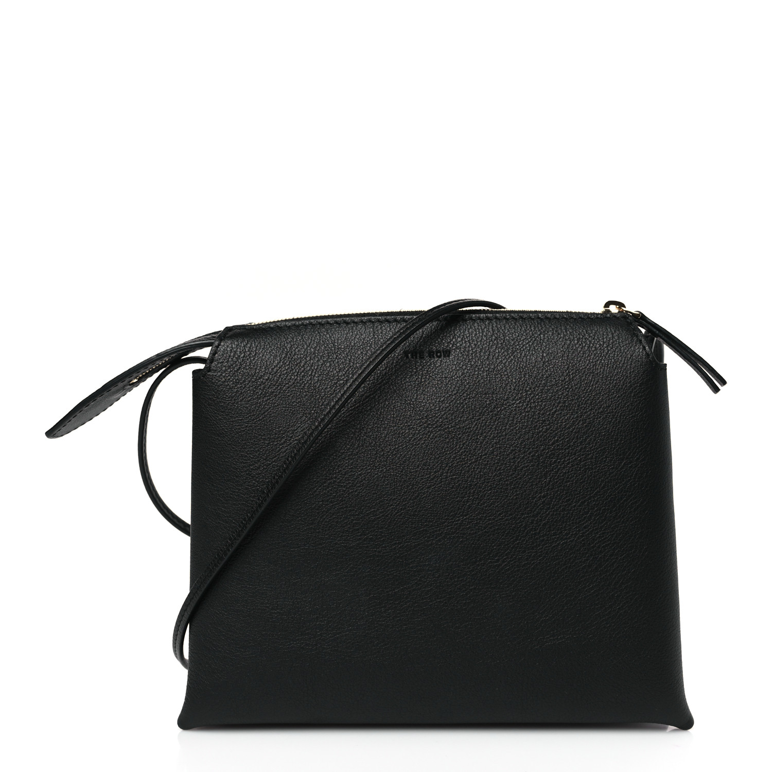 THE ROW Grained Calfskin Mini Nu Twin Bag Black 1409305