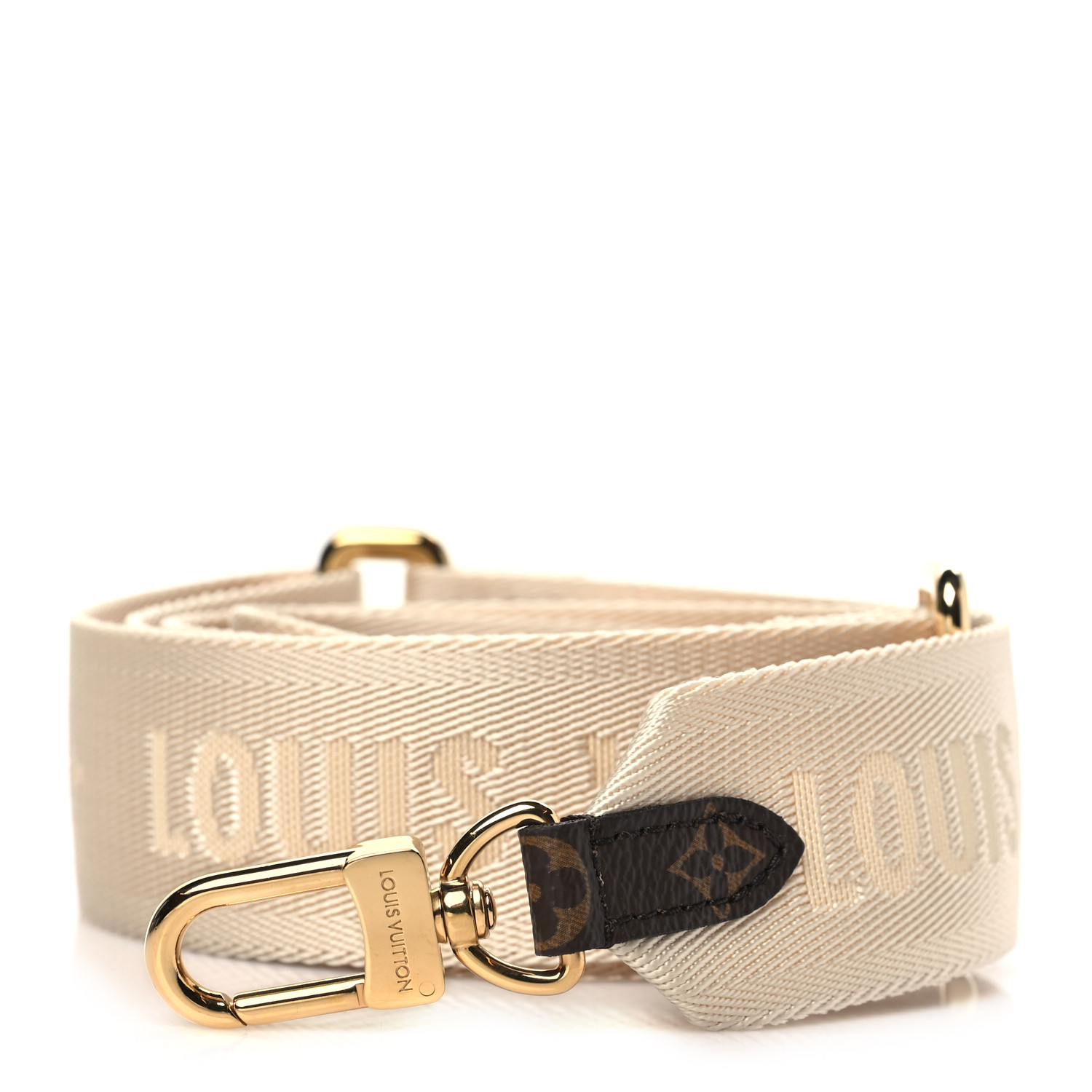 【sarry】LOUIS VUITTON ベージュ レザーベルト LOUIS VUITTON Jacquard Speedy Bandouliere 20 Shoulder Strap