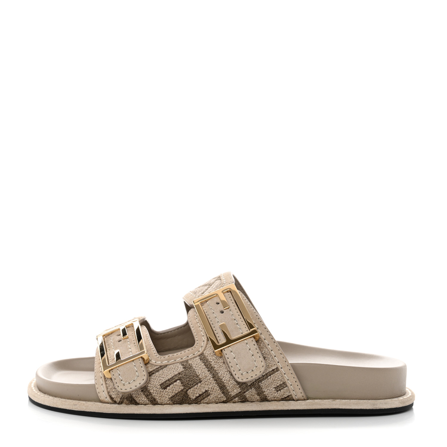 FENDI Chenille Fabric Jacquard Suede FF Womens Fendi Feel