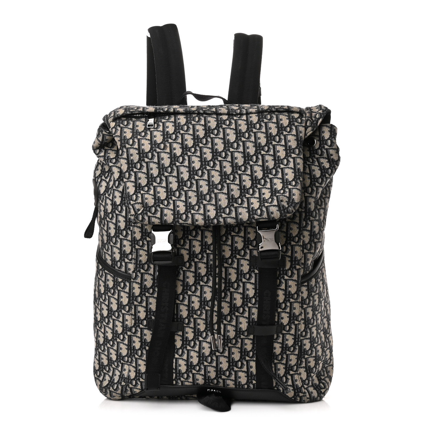 CHRISTIAN DIOR Oblique Explorer Backpack Blue Black 1270718