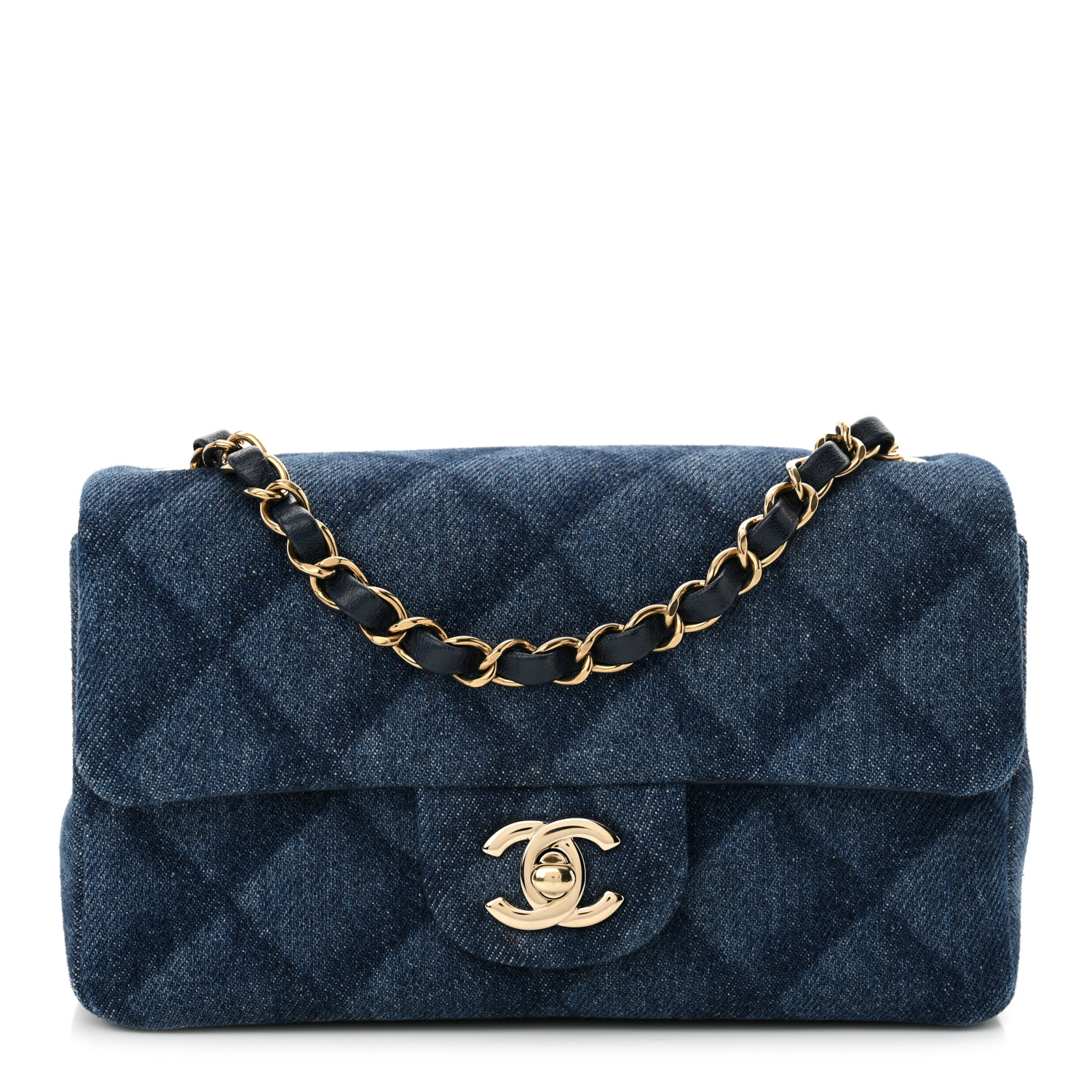 【CHANEL】Quilted Mini Rectangular denim Caviar★ショルダー 27b42b06d1c14da0260df498b07755