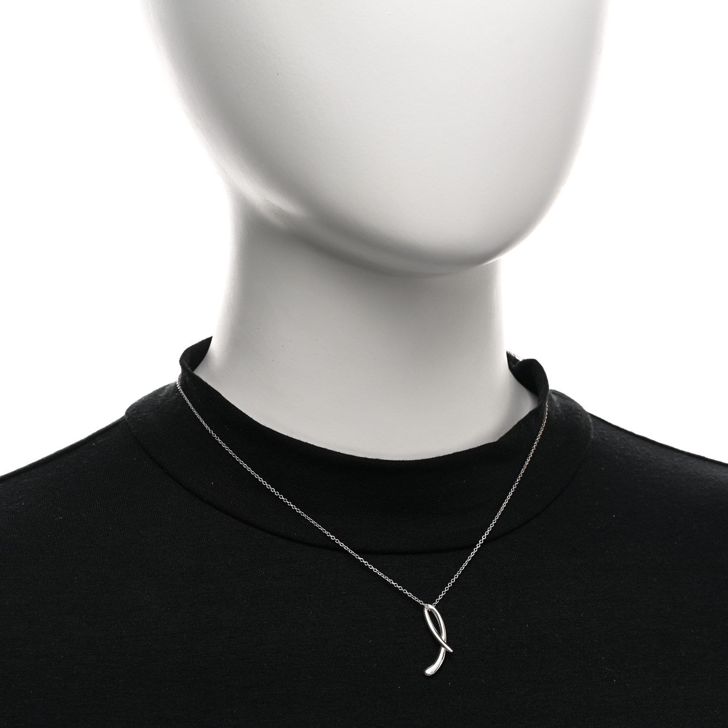 ■日本未入荷・送料込■ TIFFANY & Co. ELSA Letter A-Z Pendant RARE Authentic Tiffany & Co. Elsa Peretti Alphabet Letter J