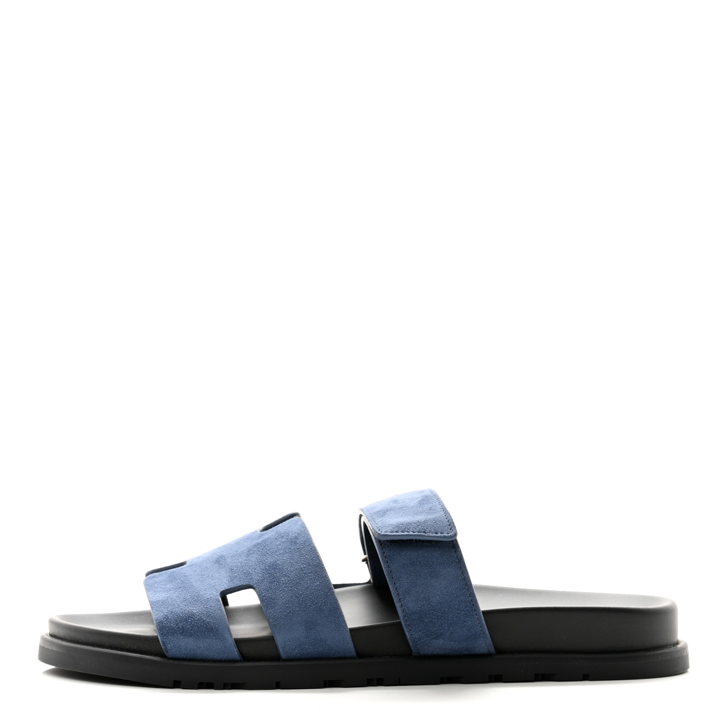 シンプル×エレガント【HERMES】Chypreサンダル Bleu Turquin HERMES Suede Goatskin Mens Chypre Sandals 43 Bleu Turquin