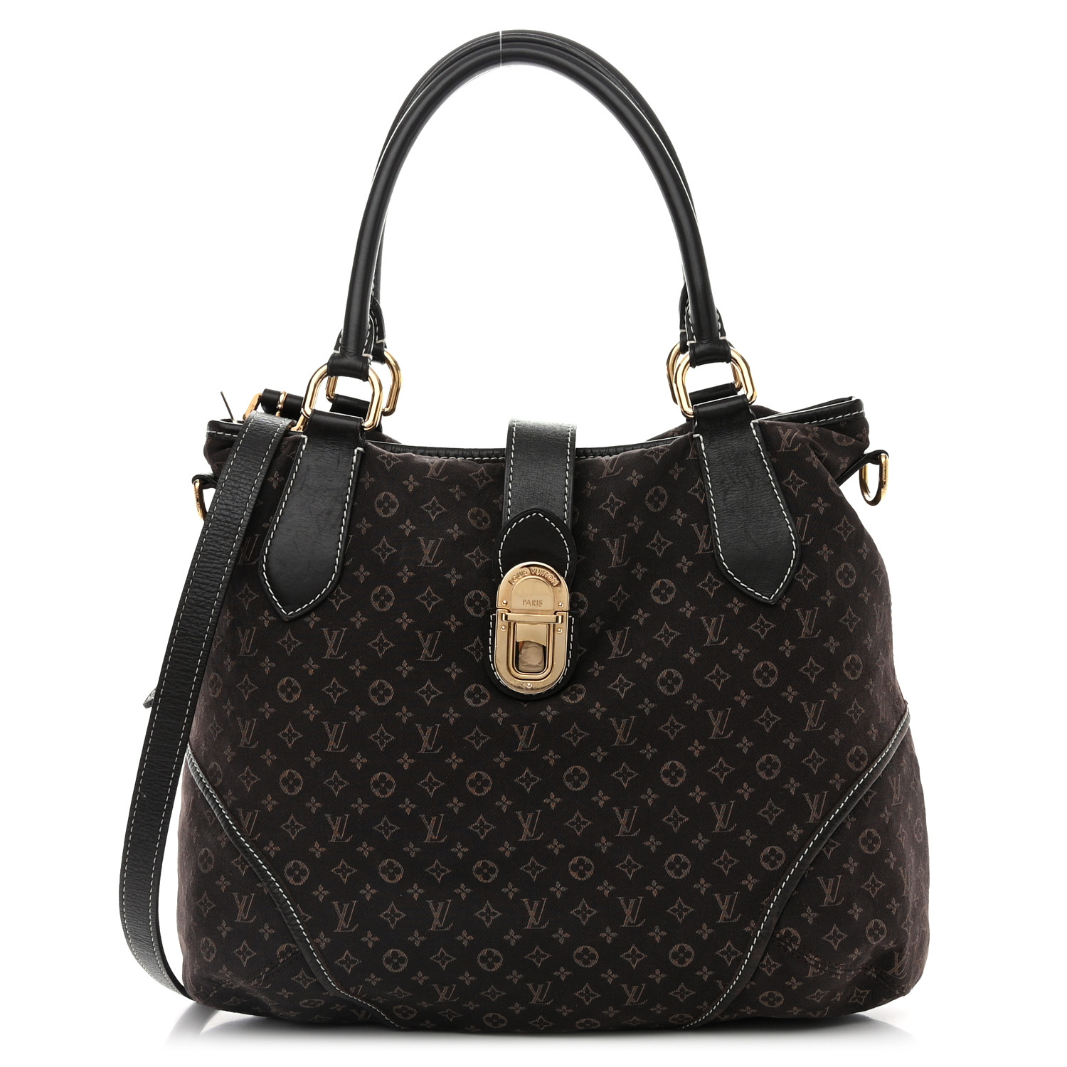 希少 LOUIS VUITTON ELEGIE M. IDYLLE FUSAIN Louis Vuitton Fusain Monogram Idylle Elegie Tote Bag