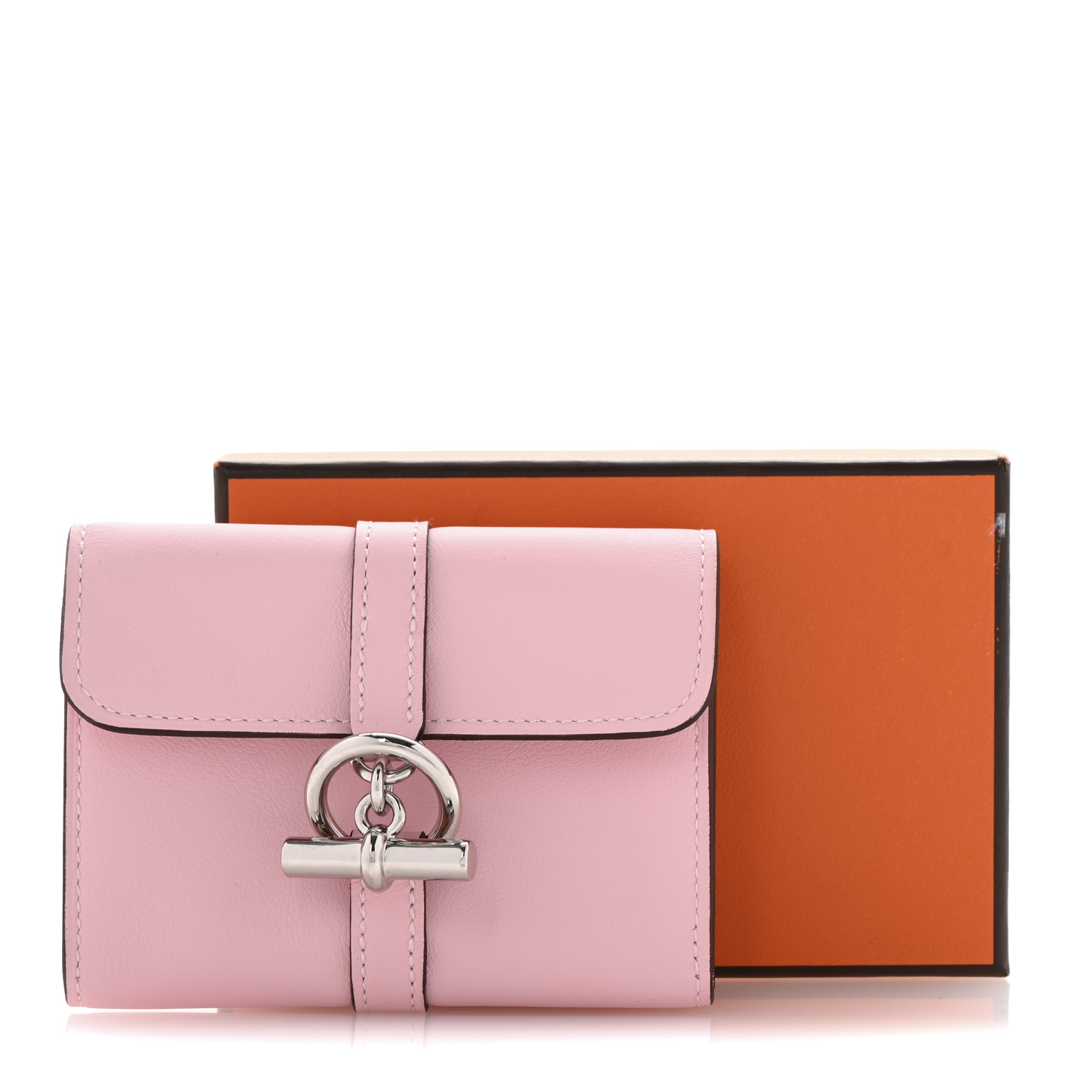 Hermes☆Glenan Compact ウォレット_Rose Sakura_パリ発 HERMES Swift Glenan Compact Wallet Rose Sakura 1665892