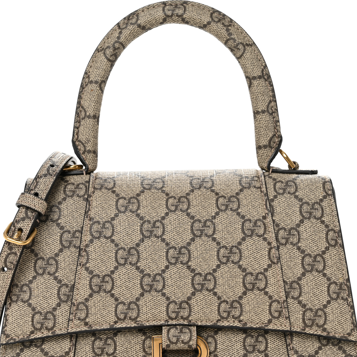 BALENCIAGA X GUCCI GG Supreme Monogram Small Hourglass Top
