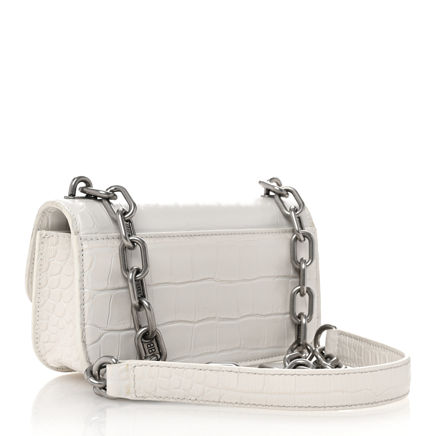 BALENCIAGA Extra Supple Calfskin Crocodile Embossed Gossip