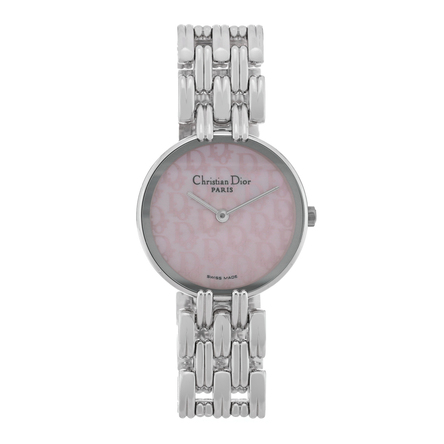 christian dior バギラ CHRISTIAN DIOR Stainless Steel Pink Mother of Pearl 25mm