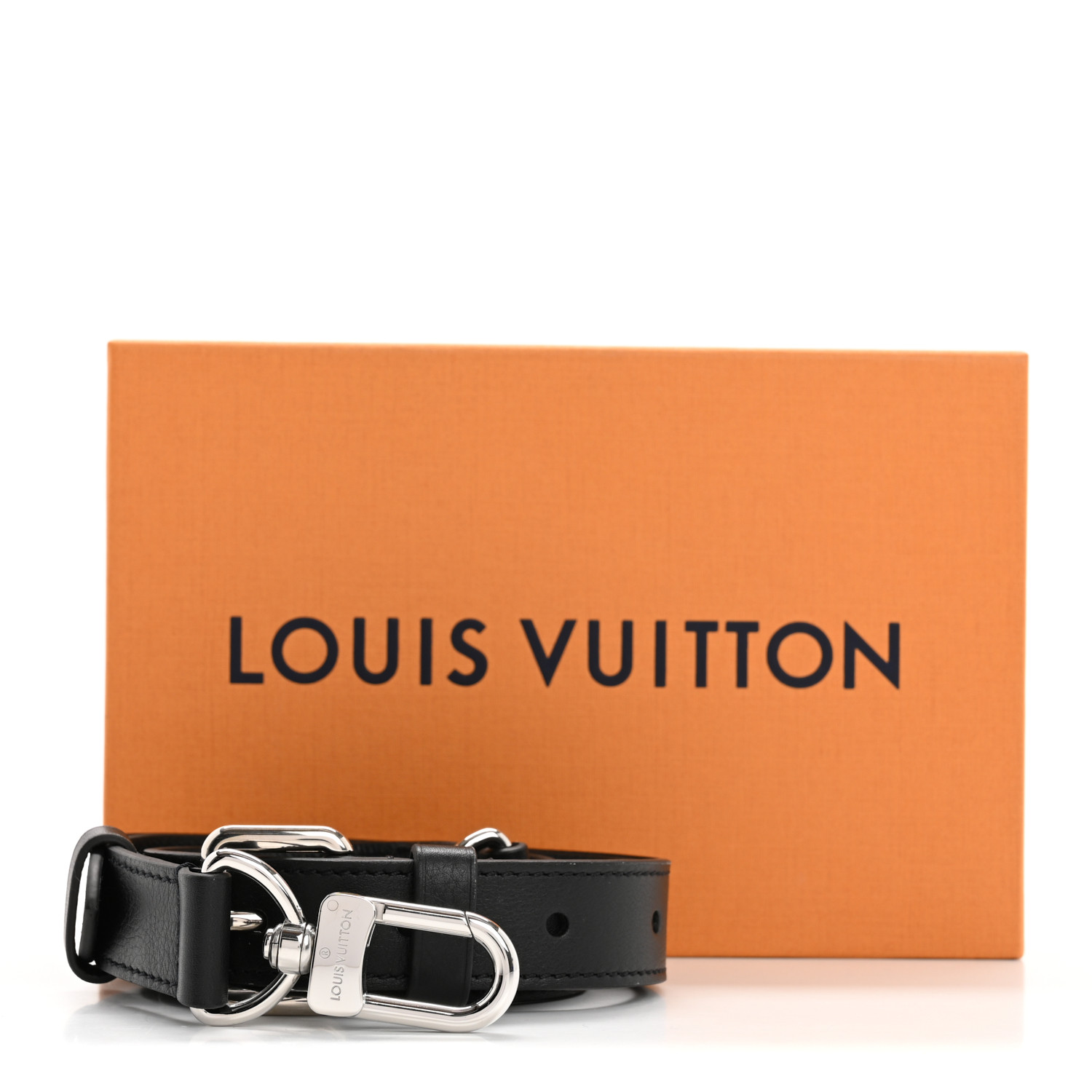 【Louis Vuitton】black buckle strap fastening【新品同様】 LOUIS VUITTON Louis Vuitton Santur LV Initial 40MM Belt