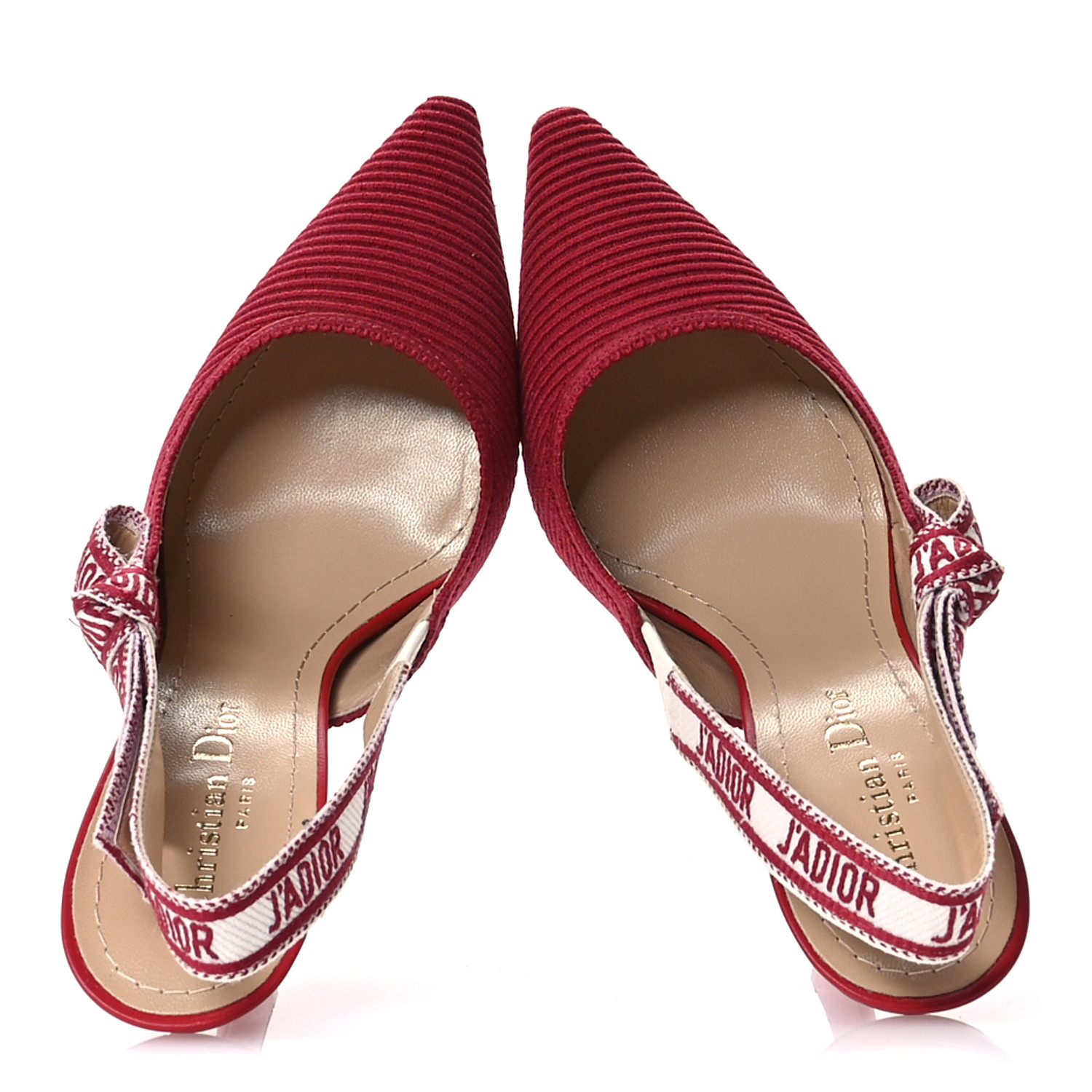 CHRISTIAN DIOR Technical Canvas Ribbon J Adior Slingback