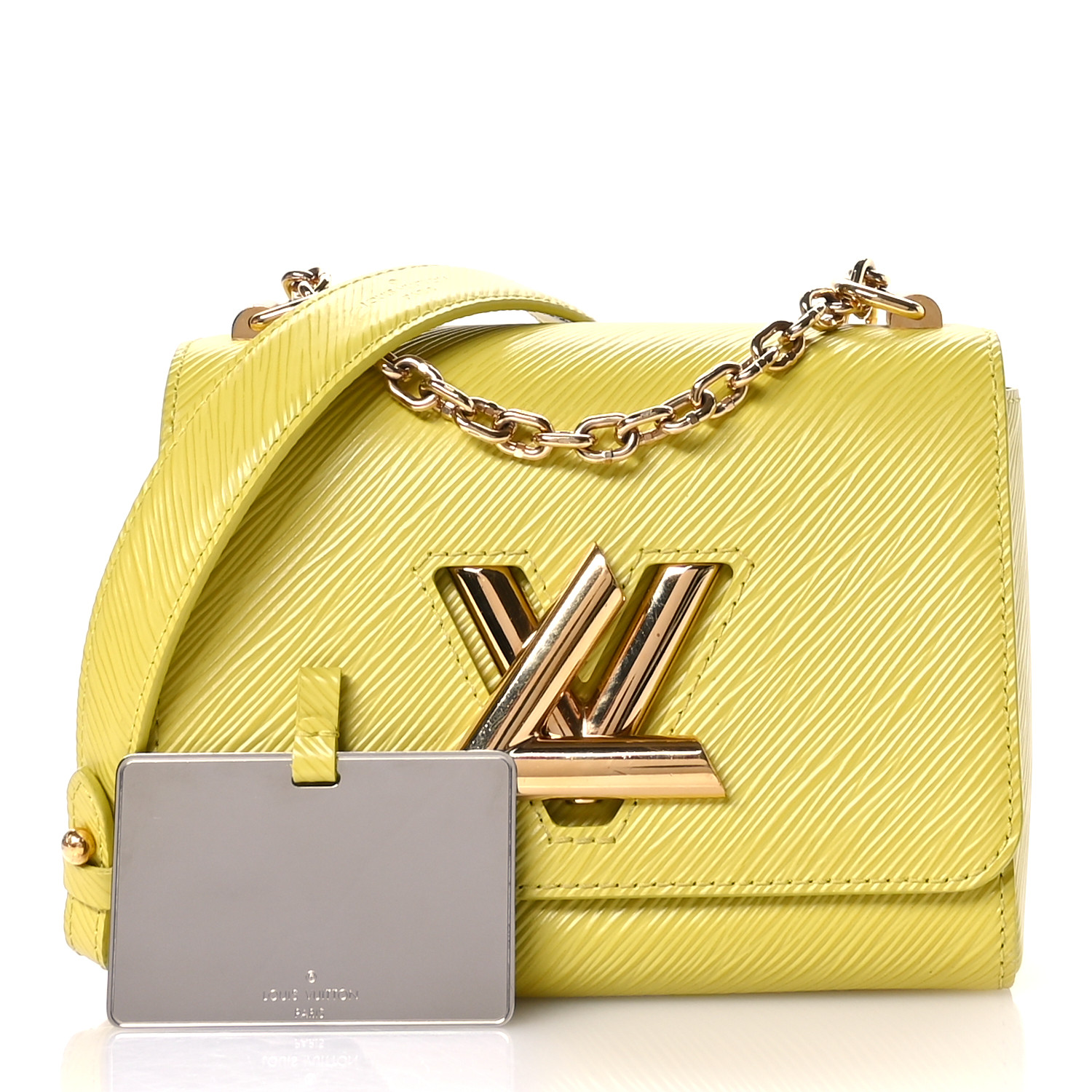 LOUIS VUITTON Epi Twist Shoulder Bag PM Citron Yellow