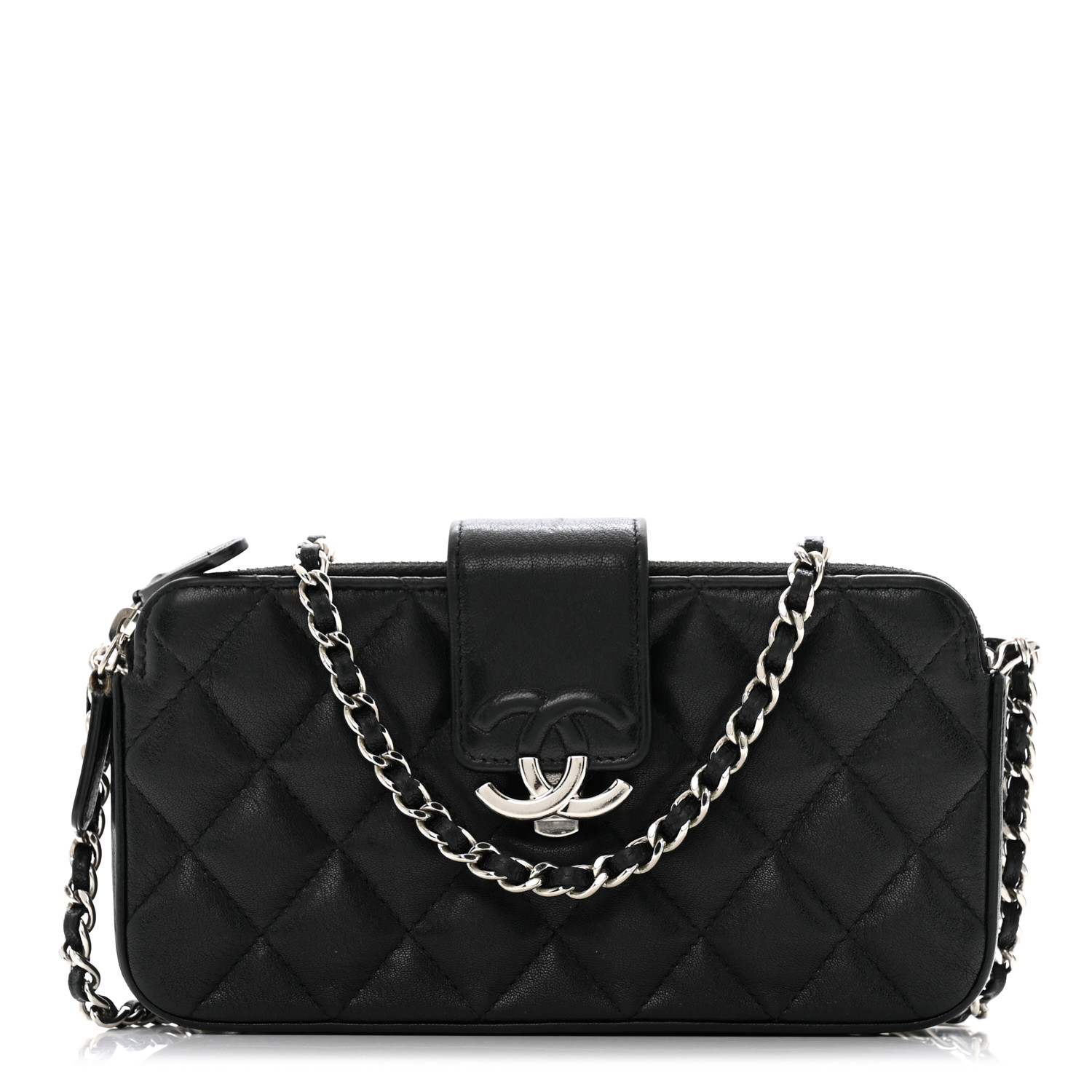 ショルダーバッグ・ポシェット × ヴィンテージ(中古) Chanel Camellia Charms Clutch with Chain Quilted Lambskin CHANEL Lambskin Mini Camellia Bouquet Clutch With Chain