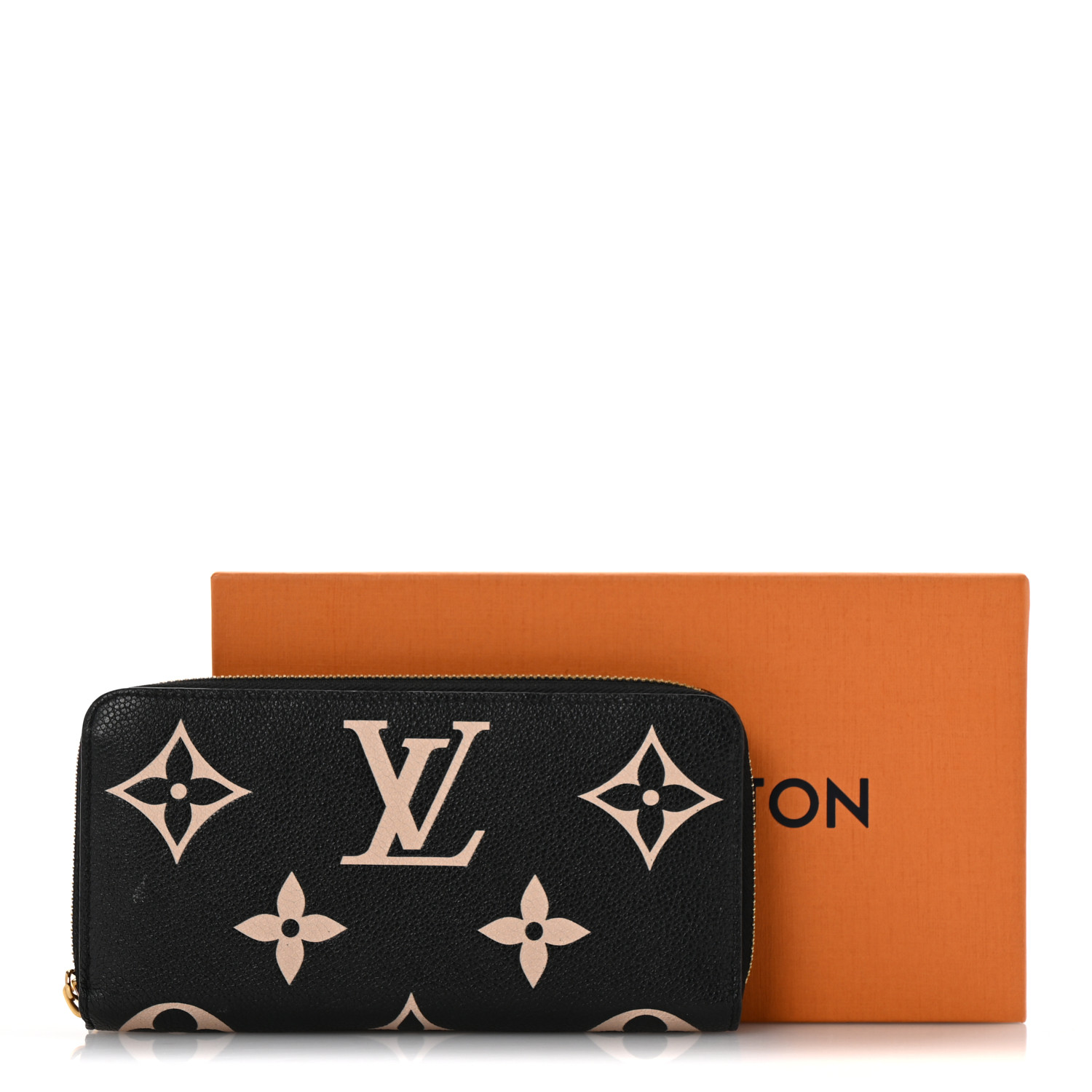 LOUIS VUITTON Empreinte Monogram Giant Clemence Wallet Black