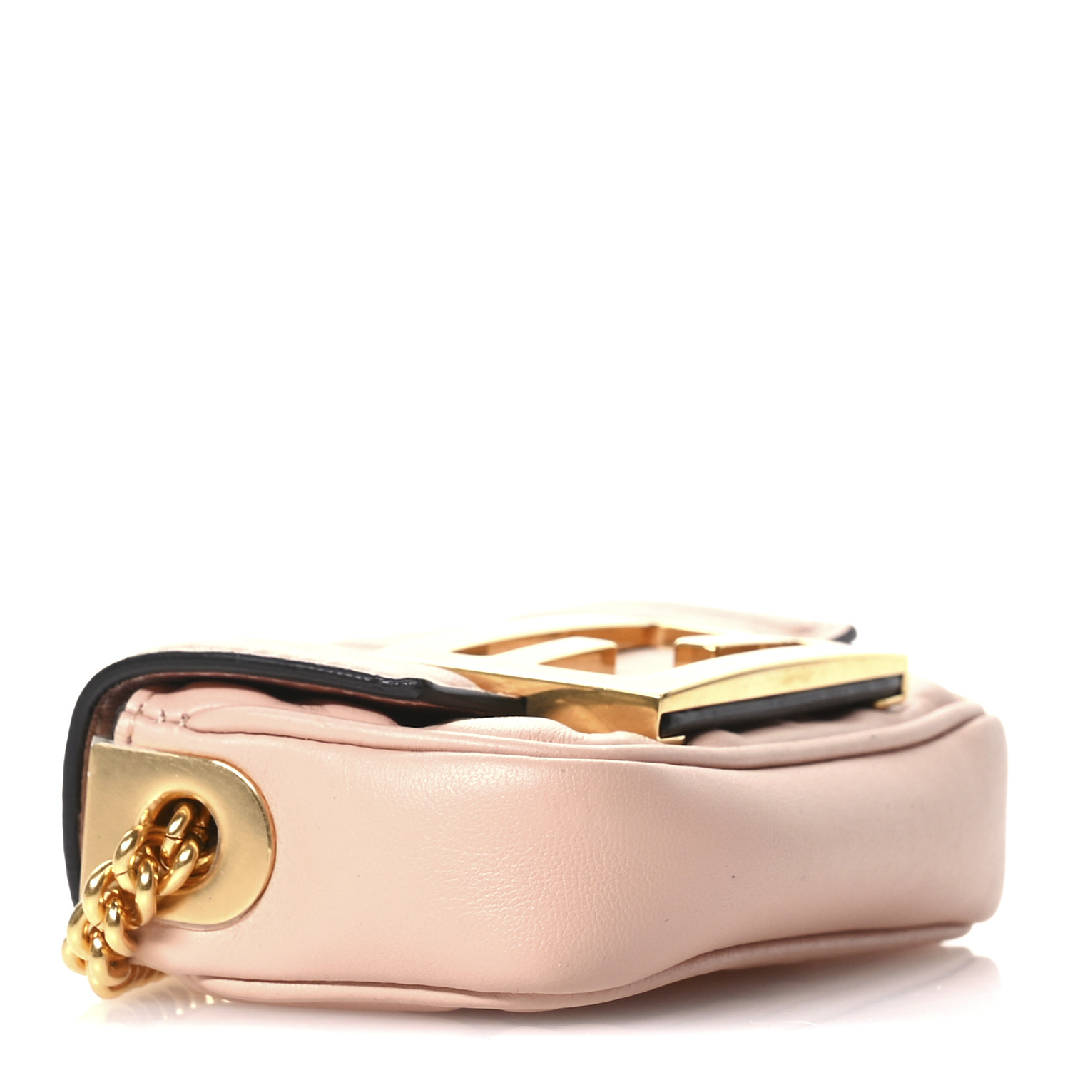 FENDI Nappa Matisse FF Embossed Nano Chain Baguette Baby