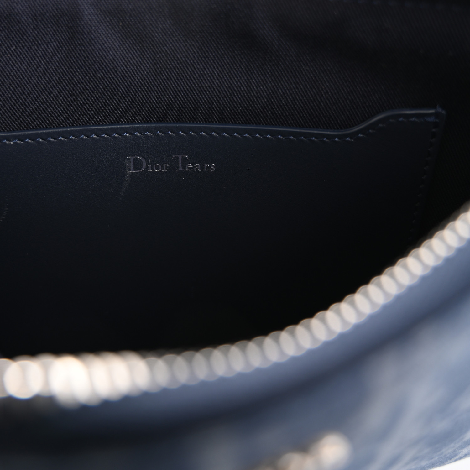 DIOR X ティアーズ デニム A5 オブリーク ポーチ CHRISTIAN DIOR x Denim Tears A5 Oblique Flat Pouch Wristlet