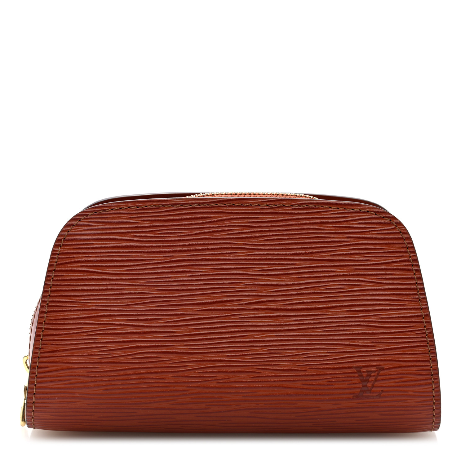 LOUIS VUITTON Epi Dauphine 17 Cosmetic Pouch Fawn 1679791