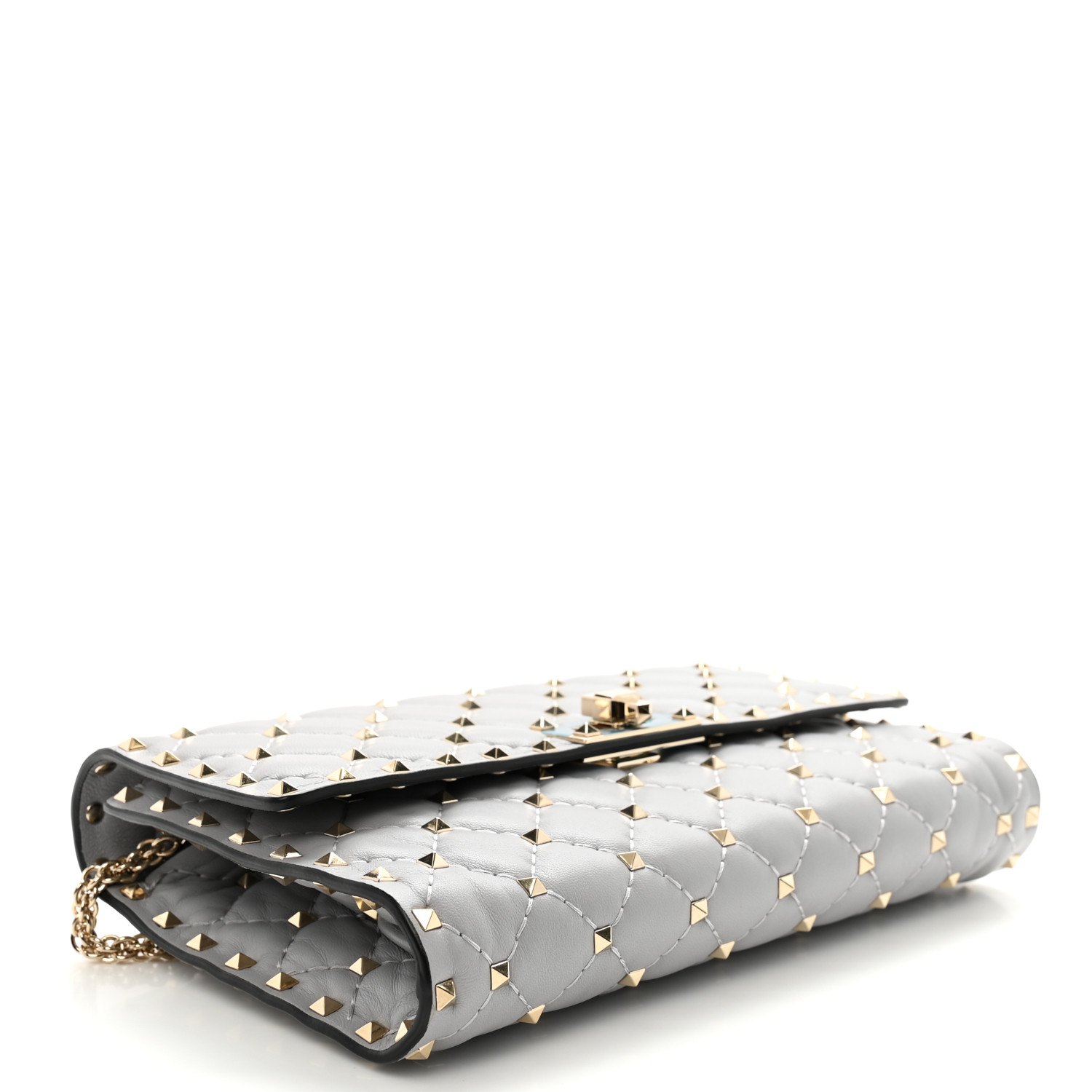 valentino garavani - beauty❤︎ VALENTINO GARAVANI Lambskin Rockstud Spike Wallet on Chain