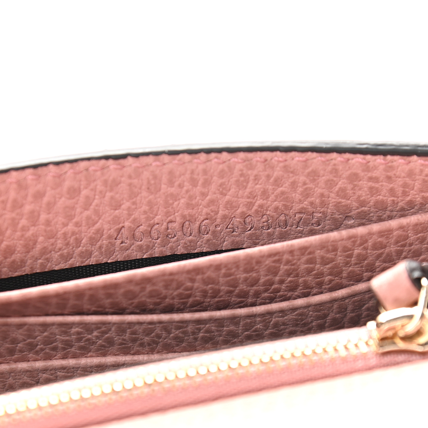 GUCCI Dollar Calfskin Medium Betty Chain Wallet Soft Pink