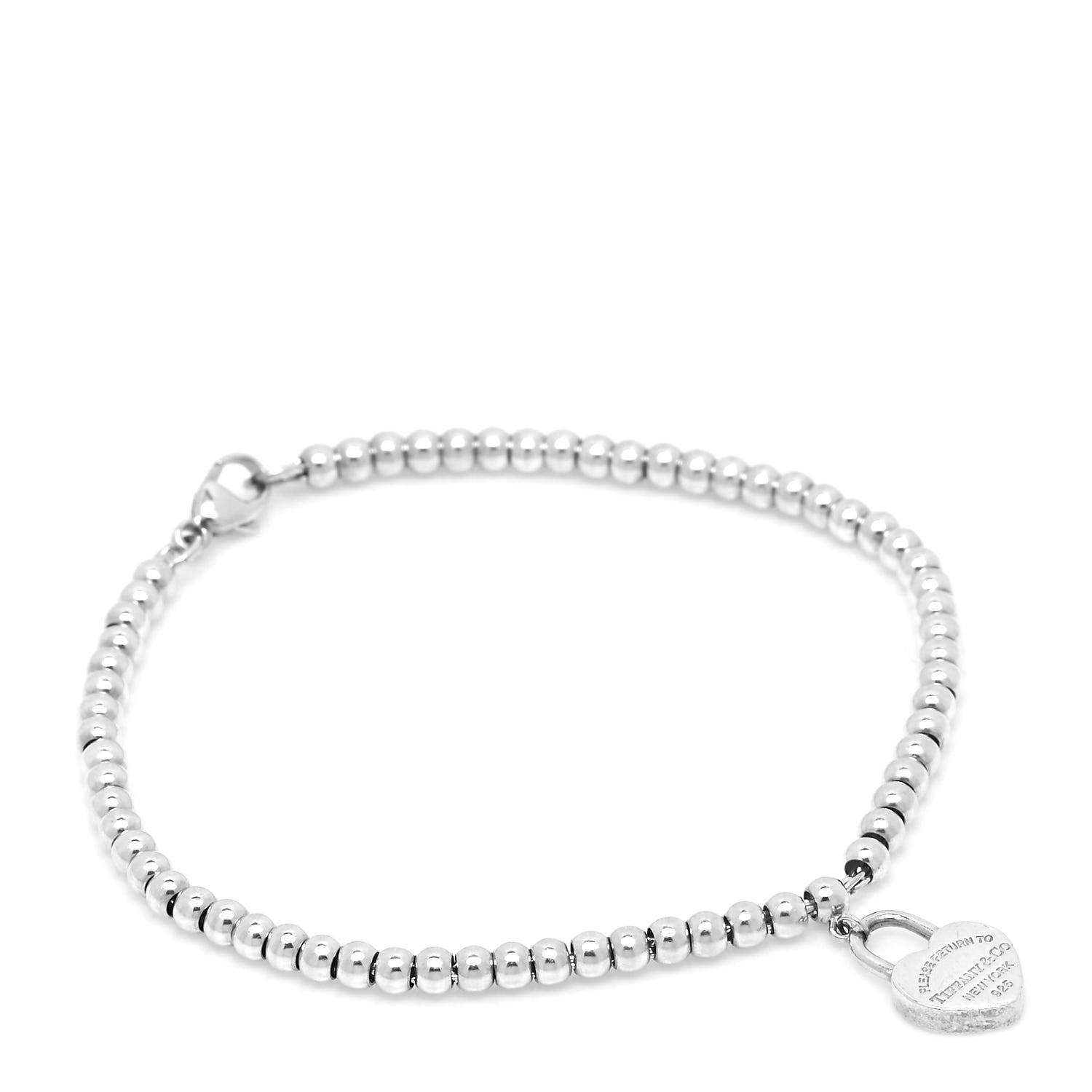 TIFFANY Sterling Silver 3mm Return to Tiffany Heart Lock